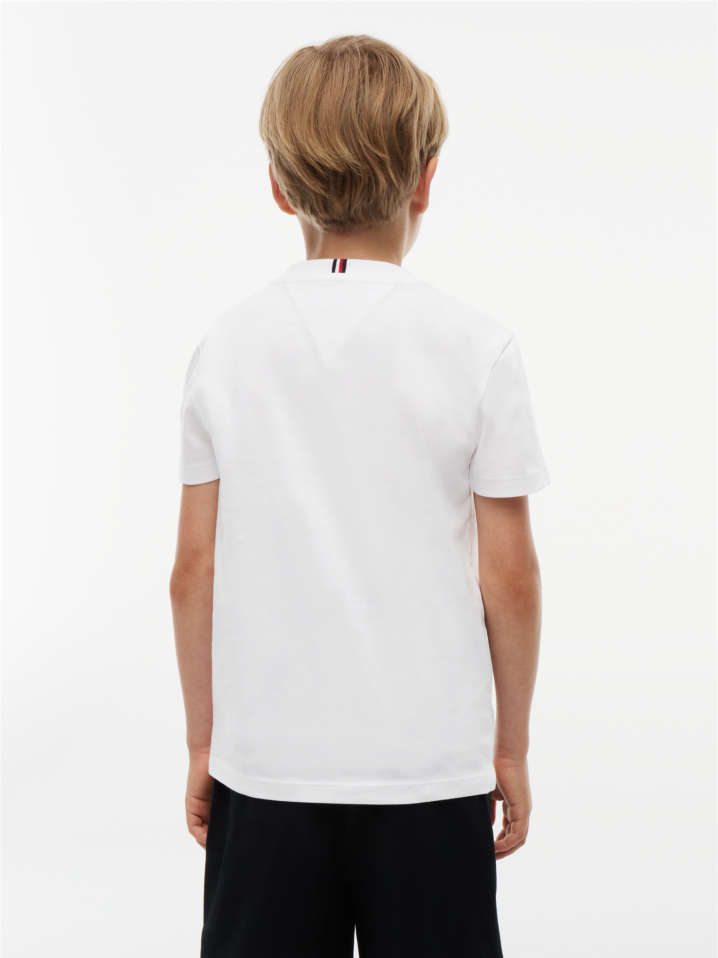 Tommy Hilfiger T-shirt »HILFIGER FLAG GRAPHIC TEE« Encolure ronde, coupe régulière, enfants jusqu'à 16 ans