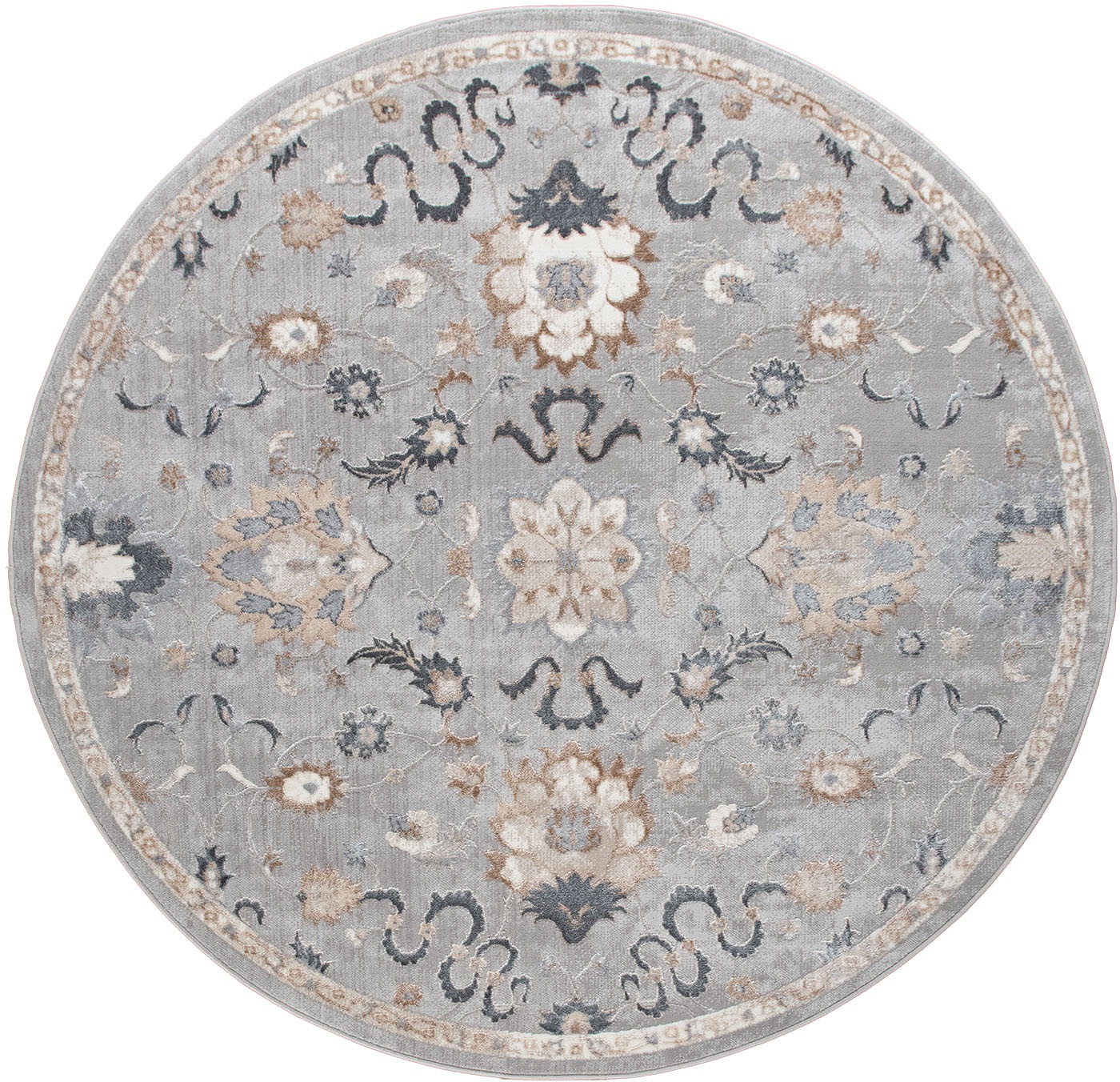 Image of Paco Home Teppich »Neferu 975«, rund, 9 mm Höhe, Kurzflor, Orient Optik, 3D-Design, ideal im Wohnzimmer & Schlafzimmer bei Ackermann Versand Schweiz