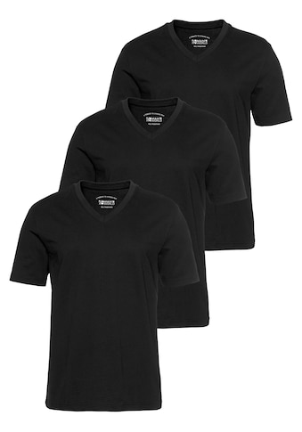 V-Shirt, (Packung, 3 tlg., 3er-Pack)