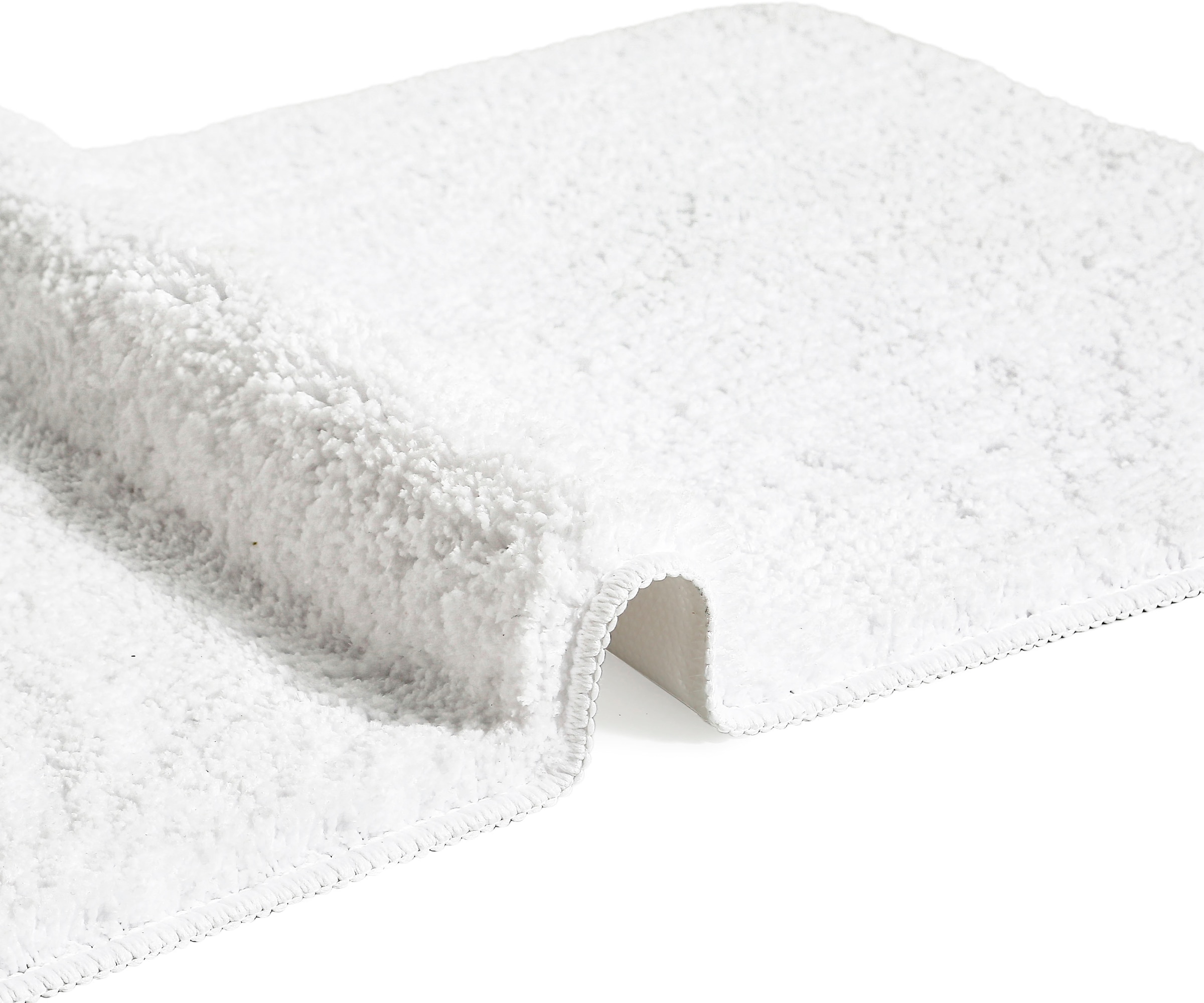 my home Tapis de bain »Inga, Badezimmer Teppich, Badvorleger« Höhe 20 mm Badteppich, unifarben, weich, als halbrund und rechteckig erhältlich