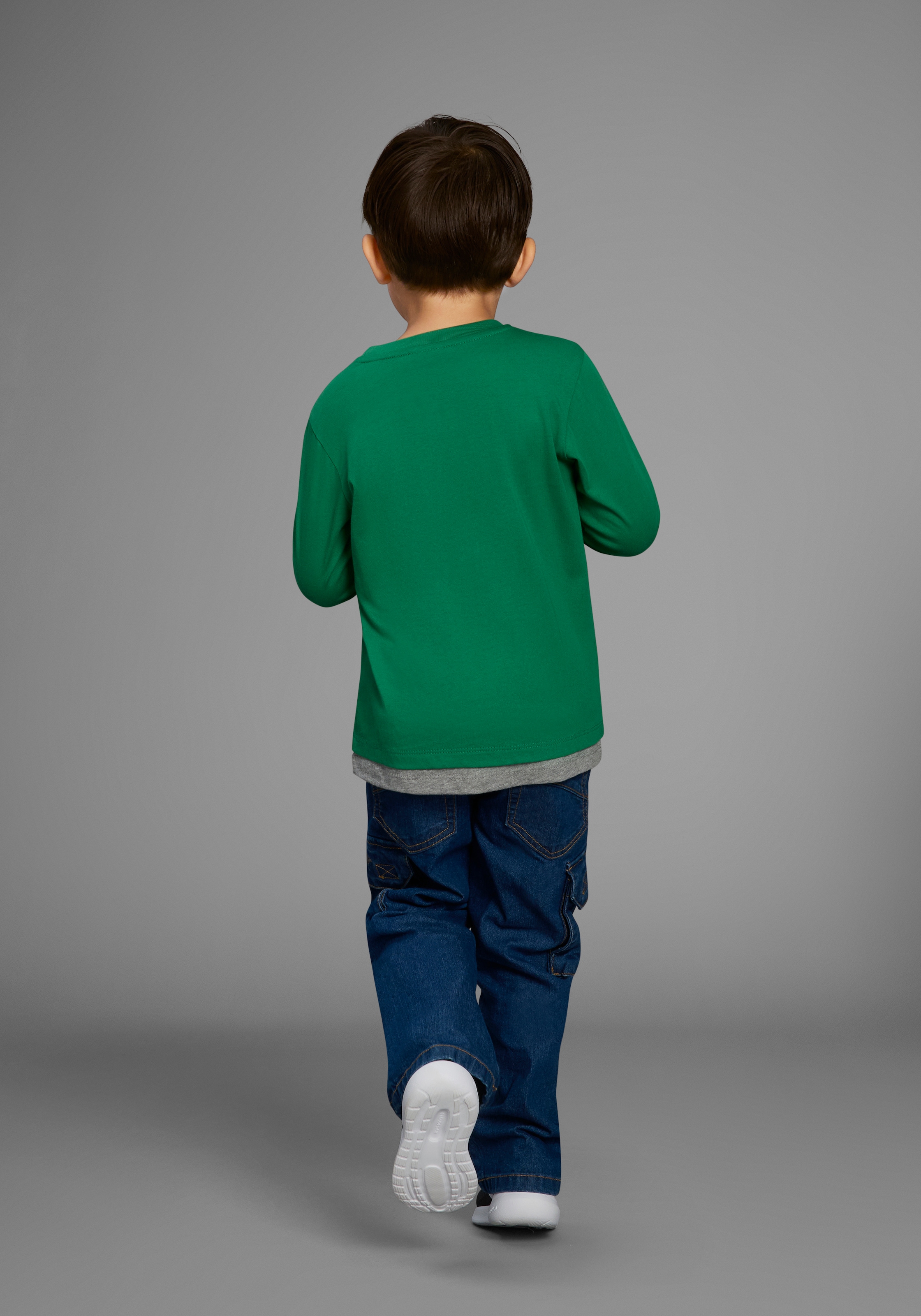 KangaROOS Schlupfjeans »Cargo-Jeans für kleine Jungen«, Stretchjeans mit coolen Cargotaschen