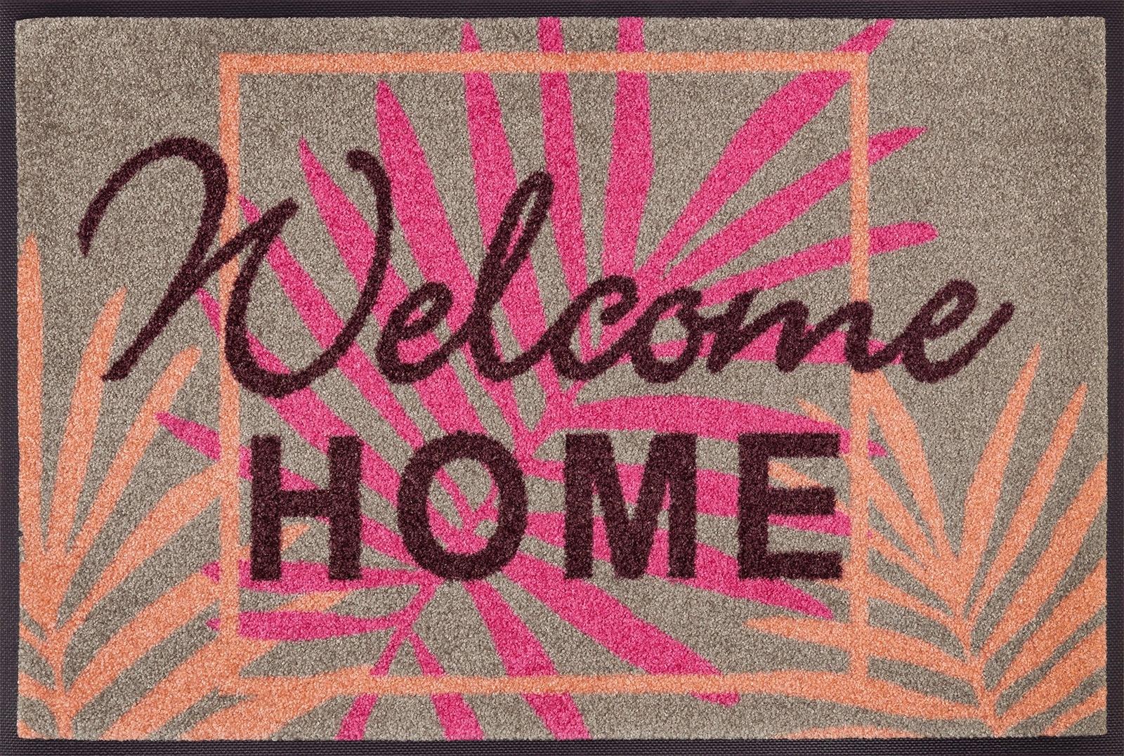 Image of wash+dry by Kleen-Tex Fussmatte »Paradise Home«, rechteckig, 7 mm Höhe, Schmutzfangmatte, mit Spruch, In- und Outdoor geeignet, waschbar bei Ackermann Versand Schweiz