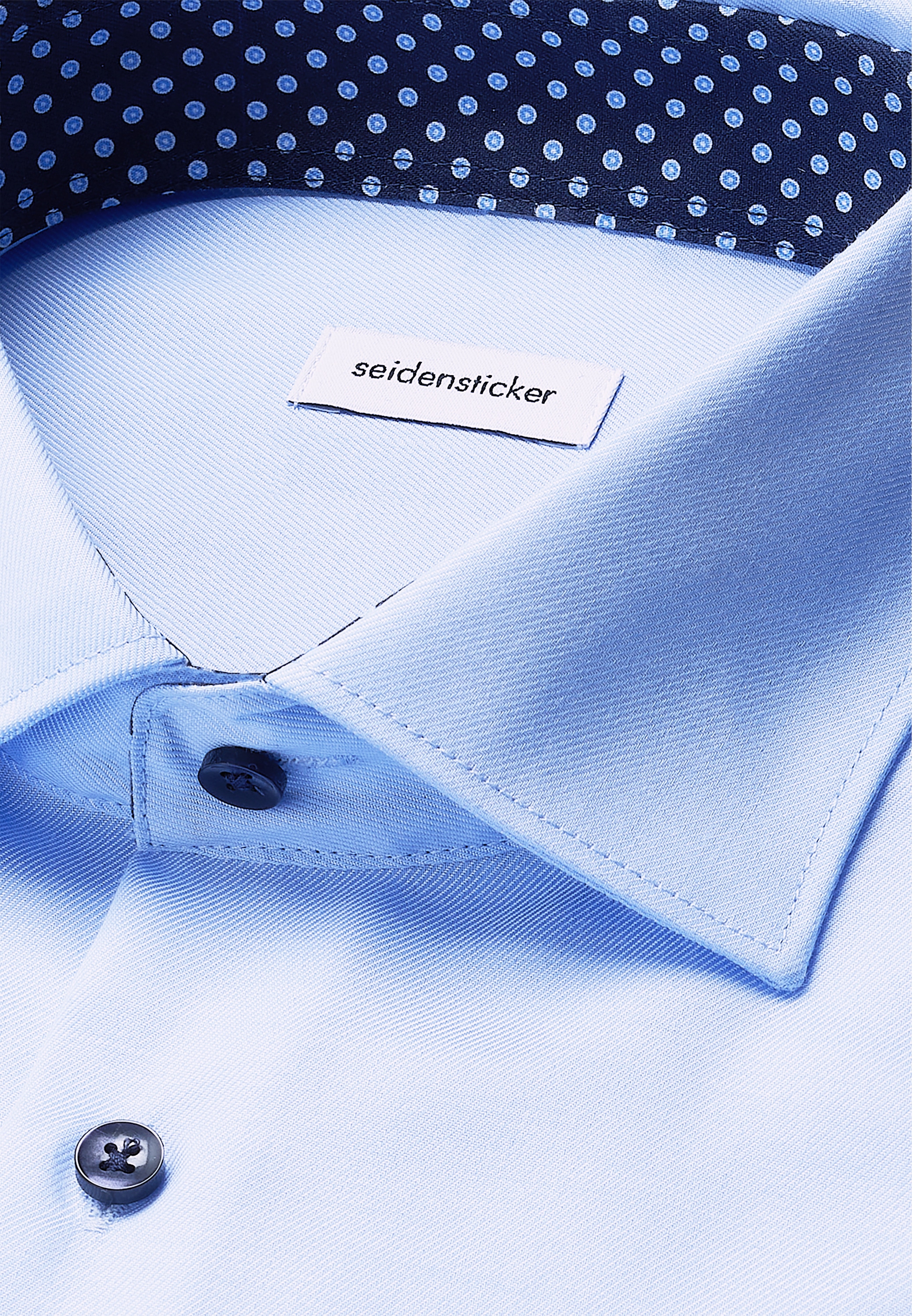 seidensticker Chemise d'affaires »Schwarze Rose« col Kent uni Regular 1/1