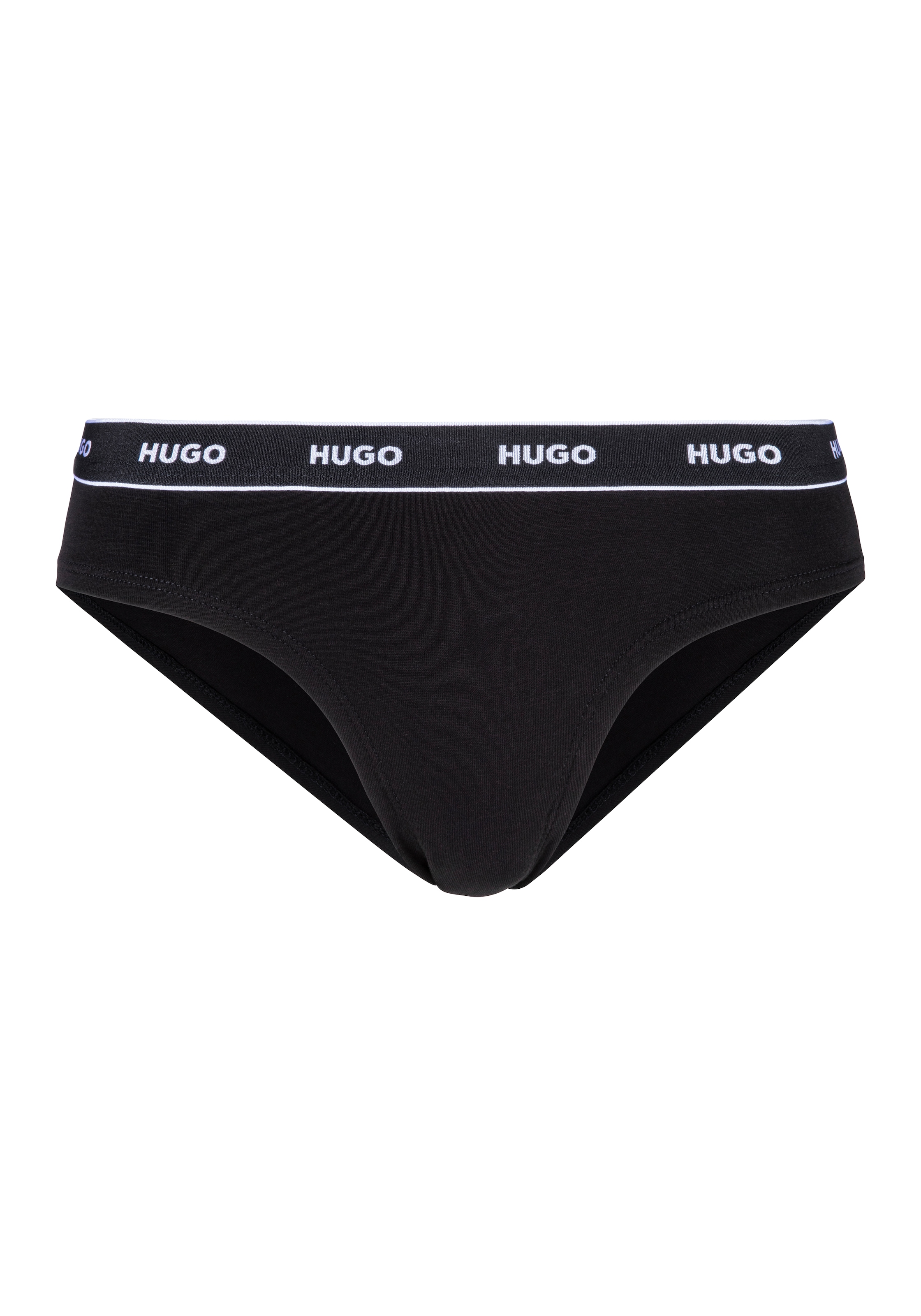 HUGO Underwear Slip »TRIPLET BRIEF STRIPE«, (Packung, 3 St., 3er-Pack), mit kontrastfarbenem Logobund