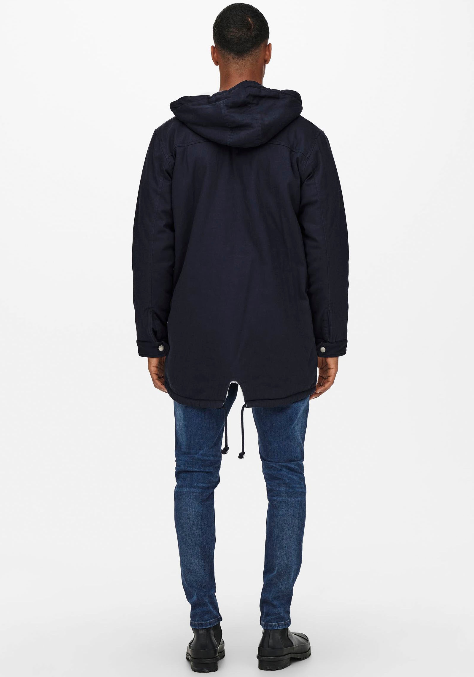 ONLY & SONS Parka »ONSALEXANDER LIFE PARKA OTW VD« mit Kapuze