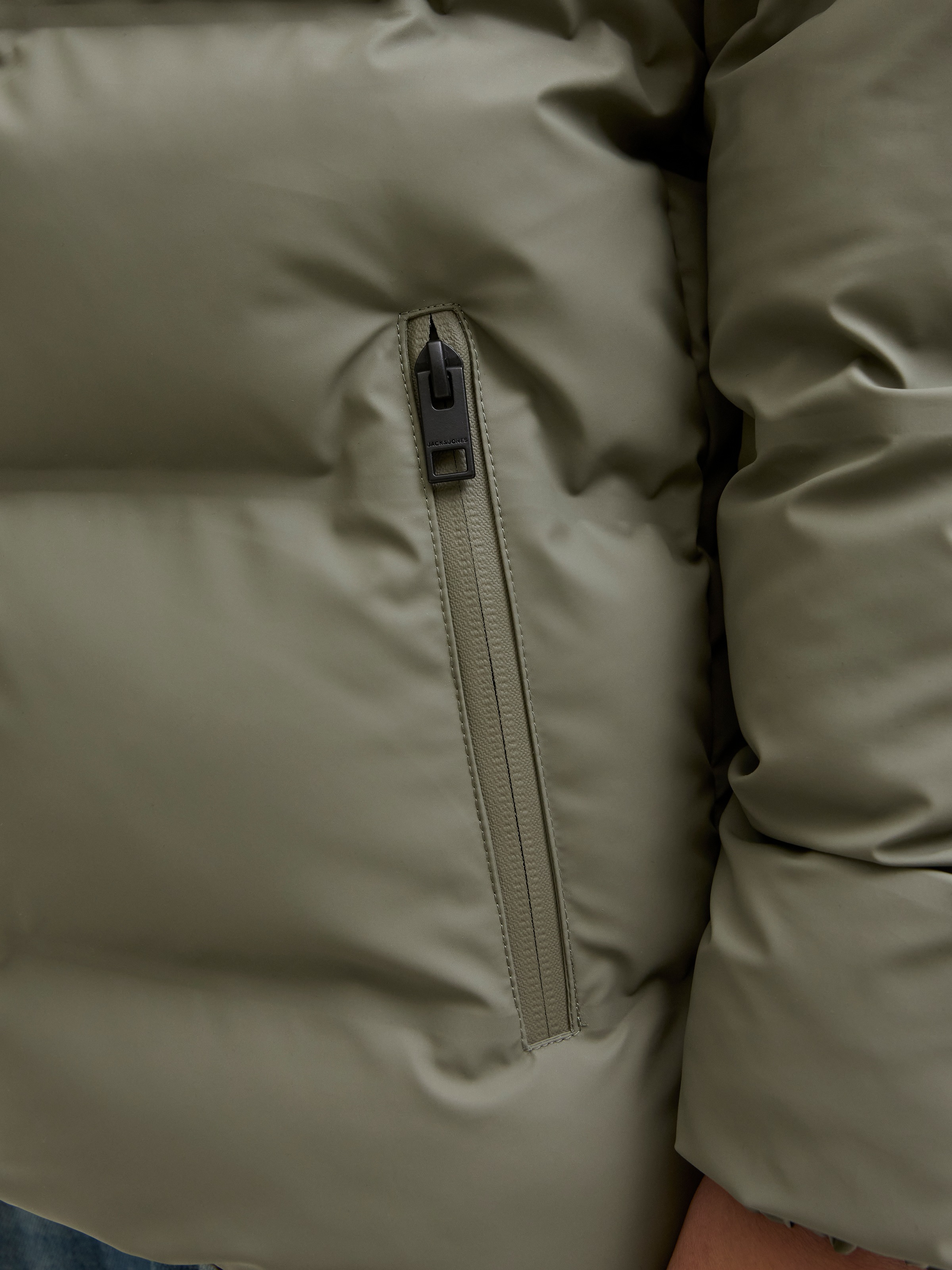 Jack & Jones Junior Steppjacke »JJELEMENTS PU PUFFER JNR«, mit Kapuze