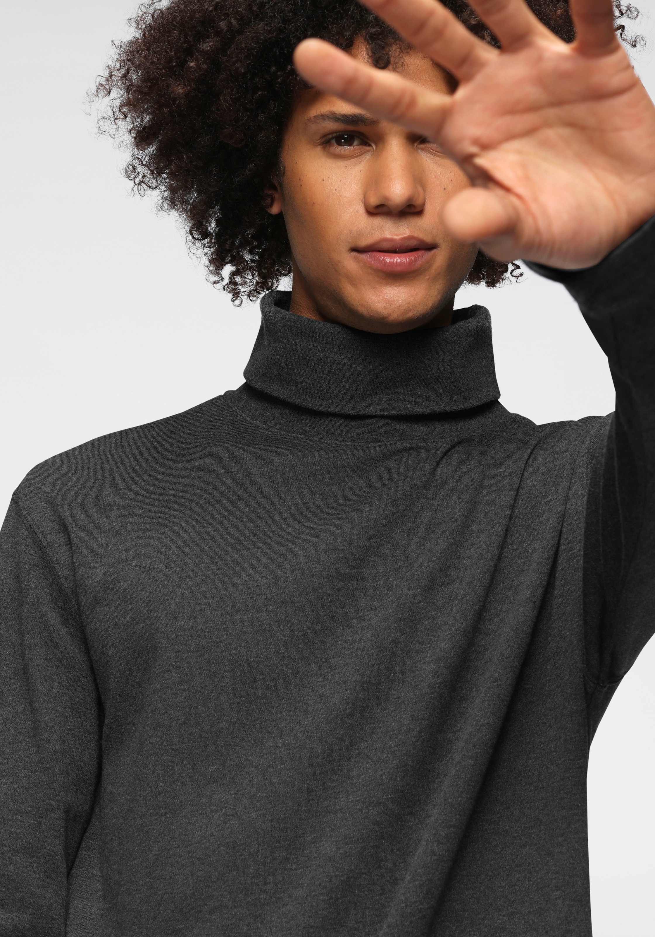GOODproduct Rollkragenshirt »aus Bio-Baumwolle«