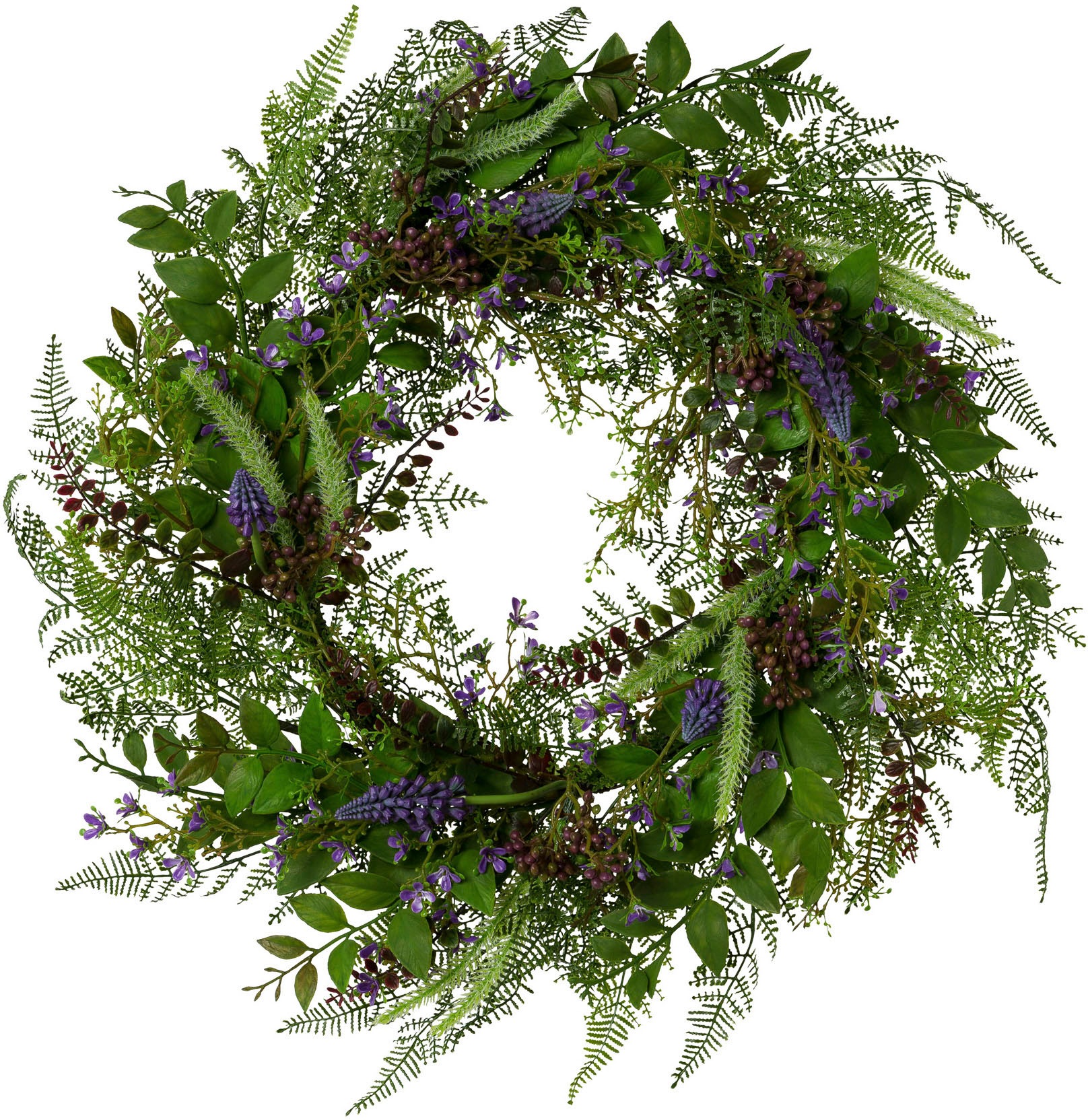 Image of Creativ green Kunstkranz »Farn-Blüten-Mix-Kranz«, (1 St.) bei Ackermann Versand Schweiz