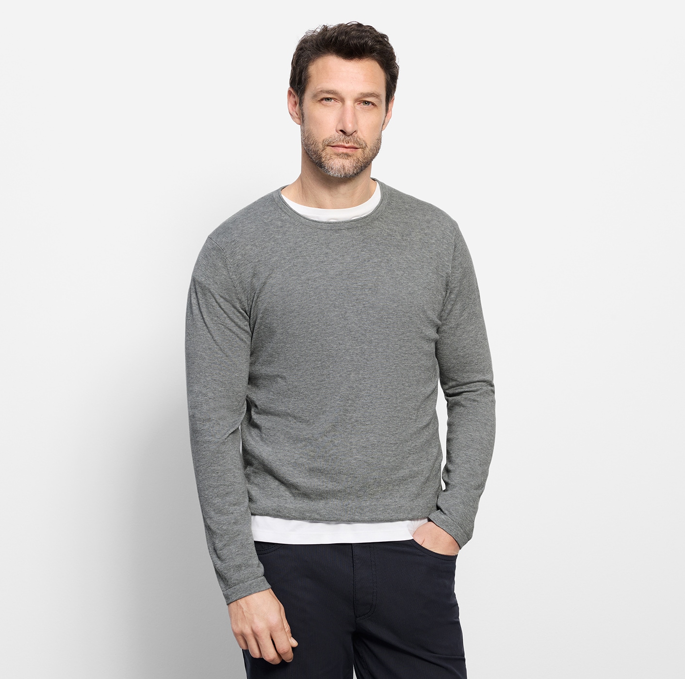 OLYMP Pull à col rond »OLYMP Strick Casual« col rond
