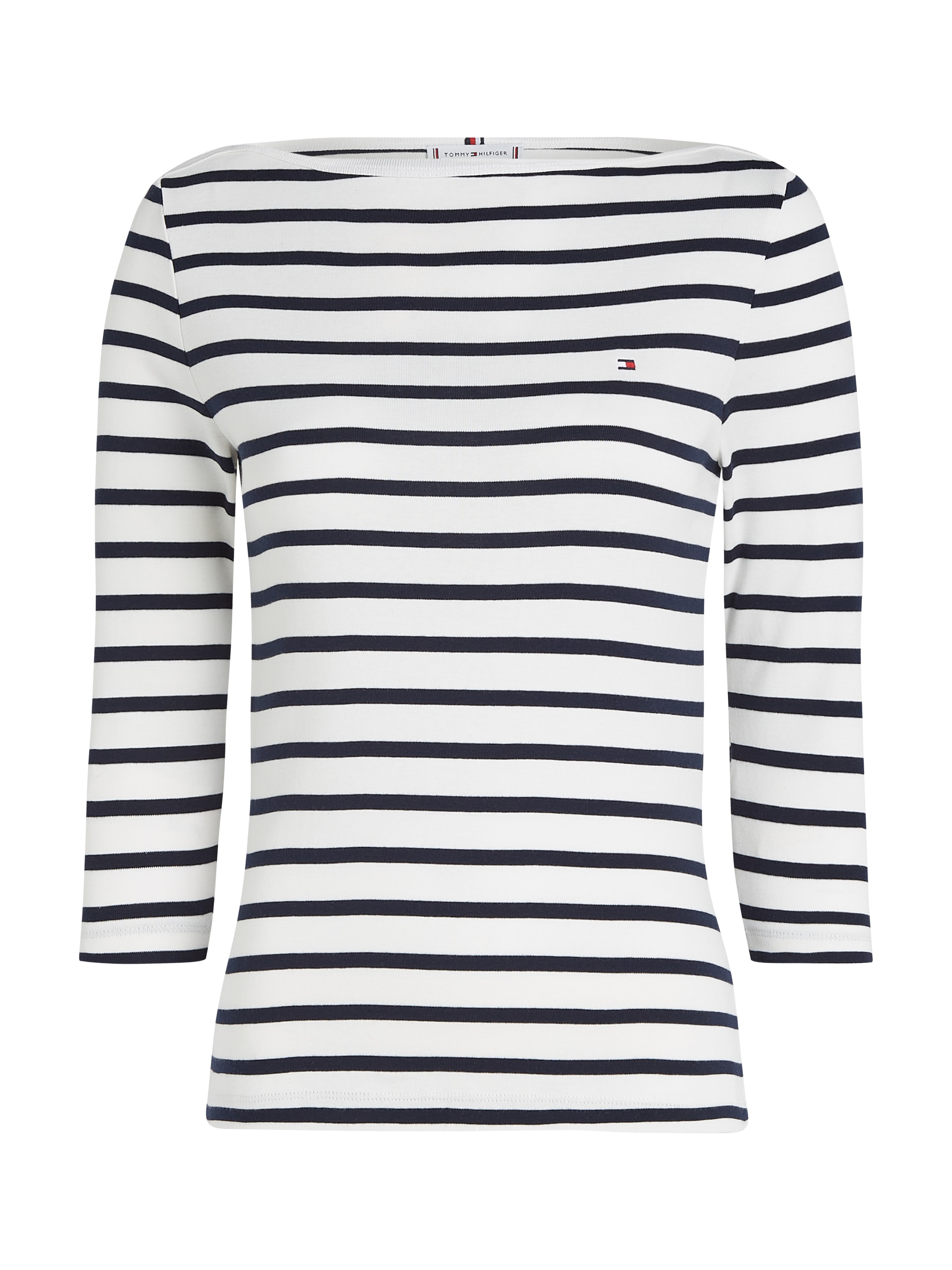 Tommy Hilfiger 3/4-Arm-Shirt »NEW CODY SLIM BOAT-NK 3/4SLV«, mit Logostickerei