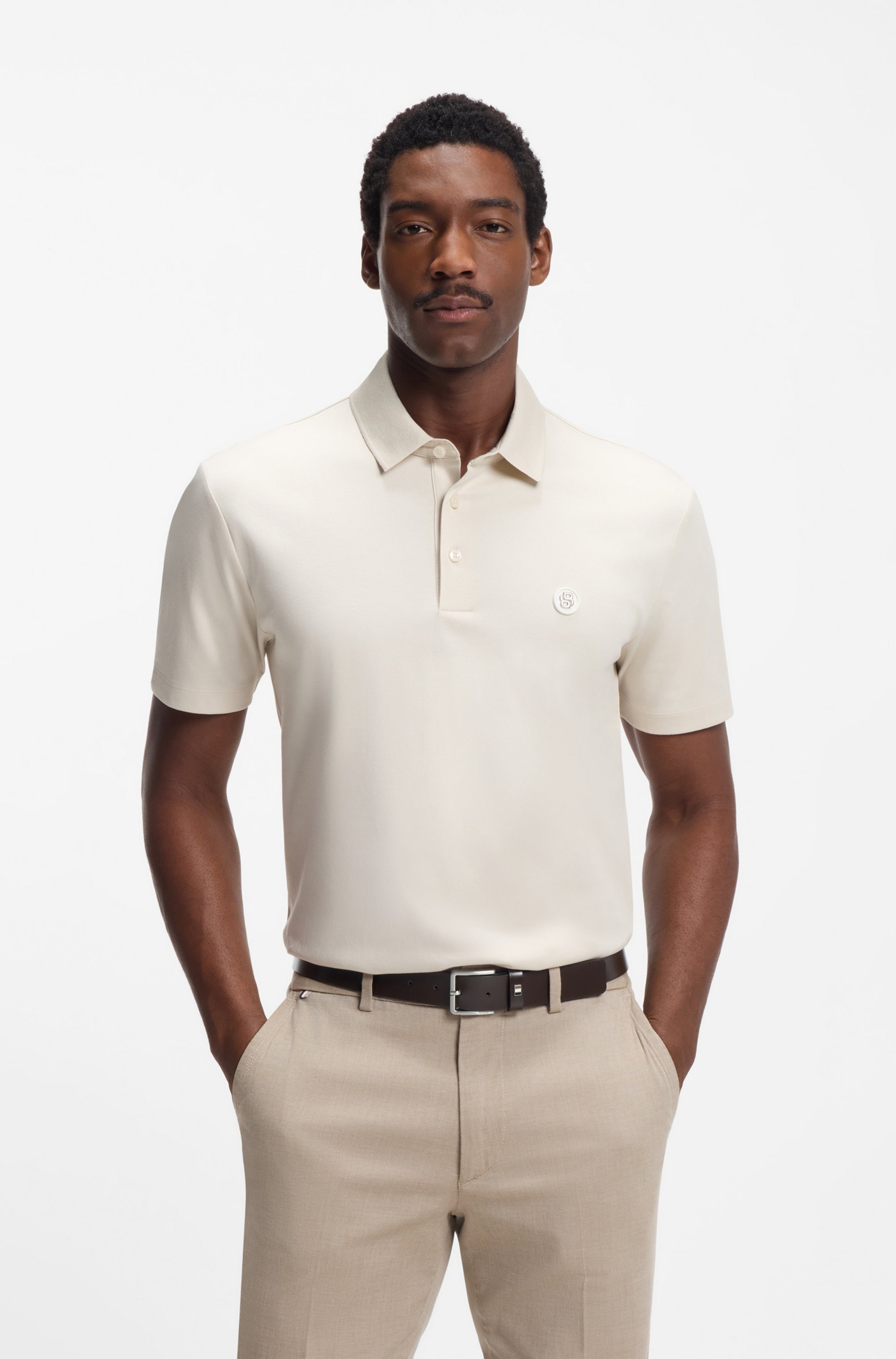 BOSS Ledergürtel »Ther-Flag-E_Sz35« mit stilvollen Markendetails