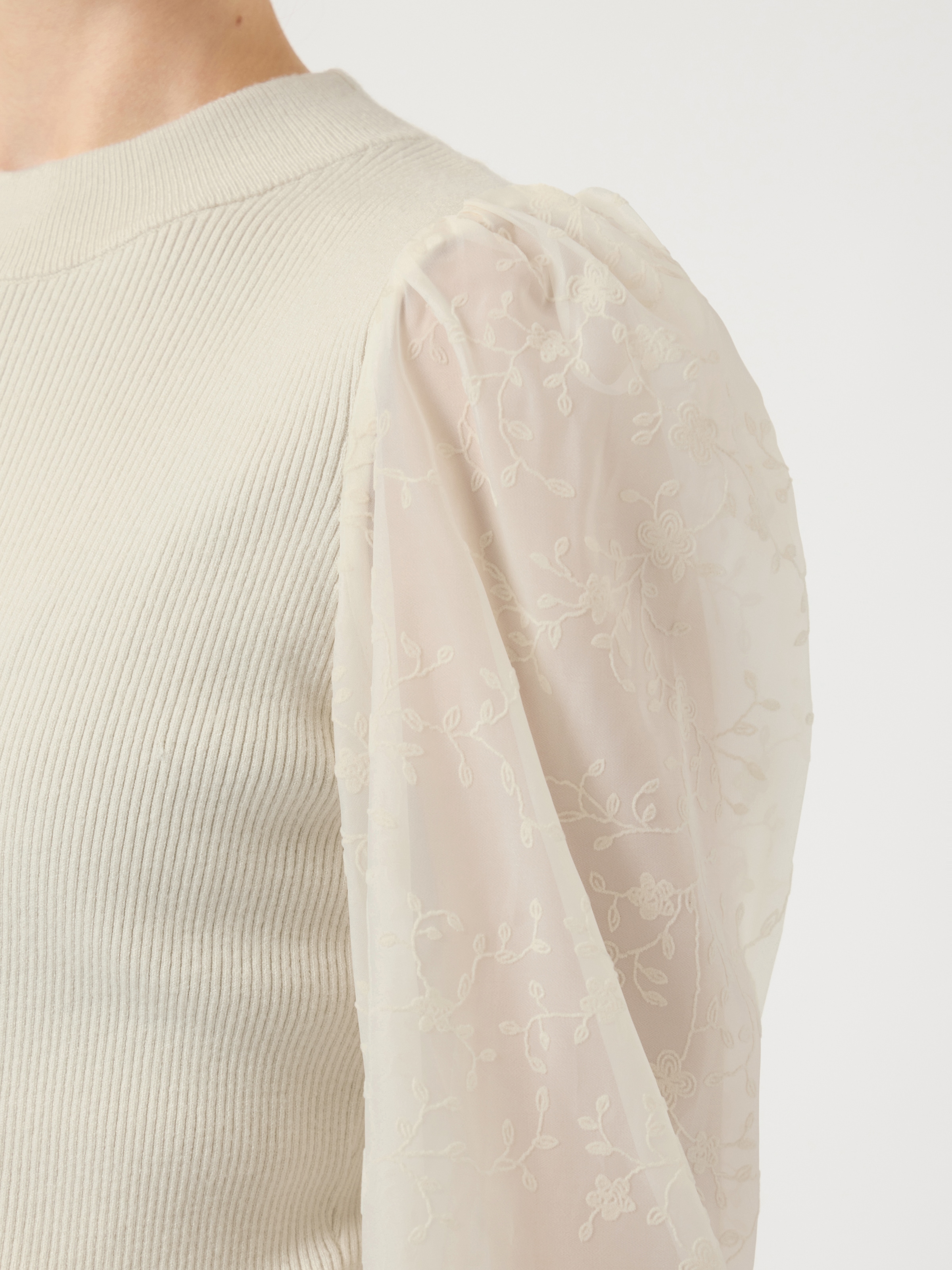 Y.A.S Pull à col rond »YASDOTME LS KNIT PULLOVER S. NOOS«