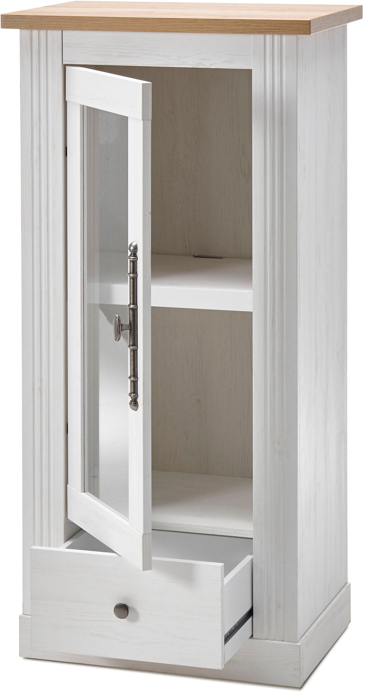 GOODproduct Wohnwand »Westminster BESTSELLER!« Set, Vitrine, Lowboard, Kommode, Wandregal, 4 Stk. tlg.