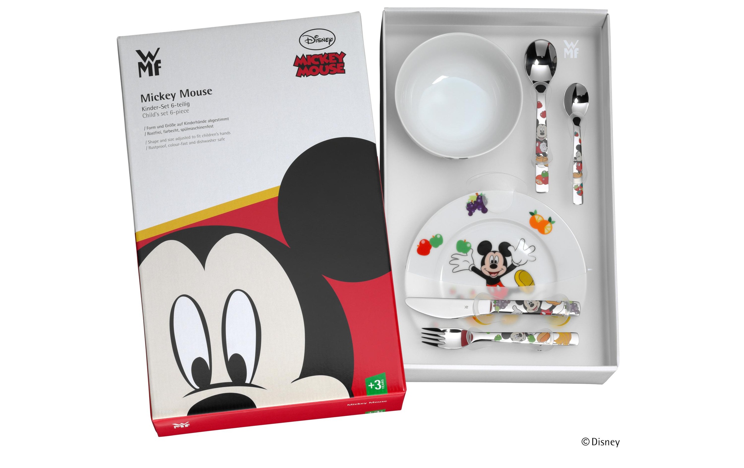 WMF Kinderbesteck »Mickey Mouse 6-teilig«, (6 tlg.)