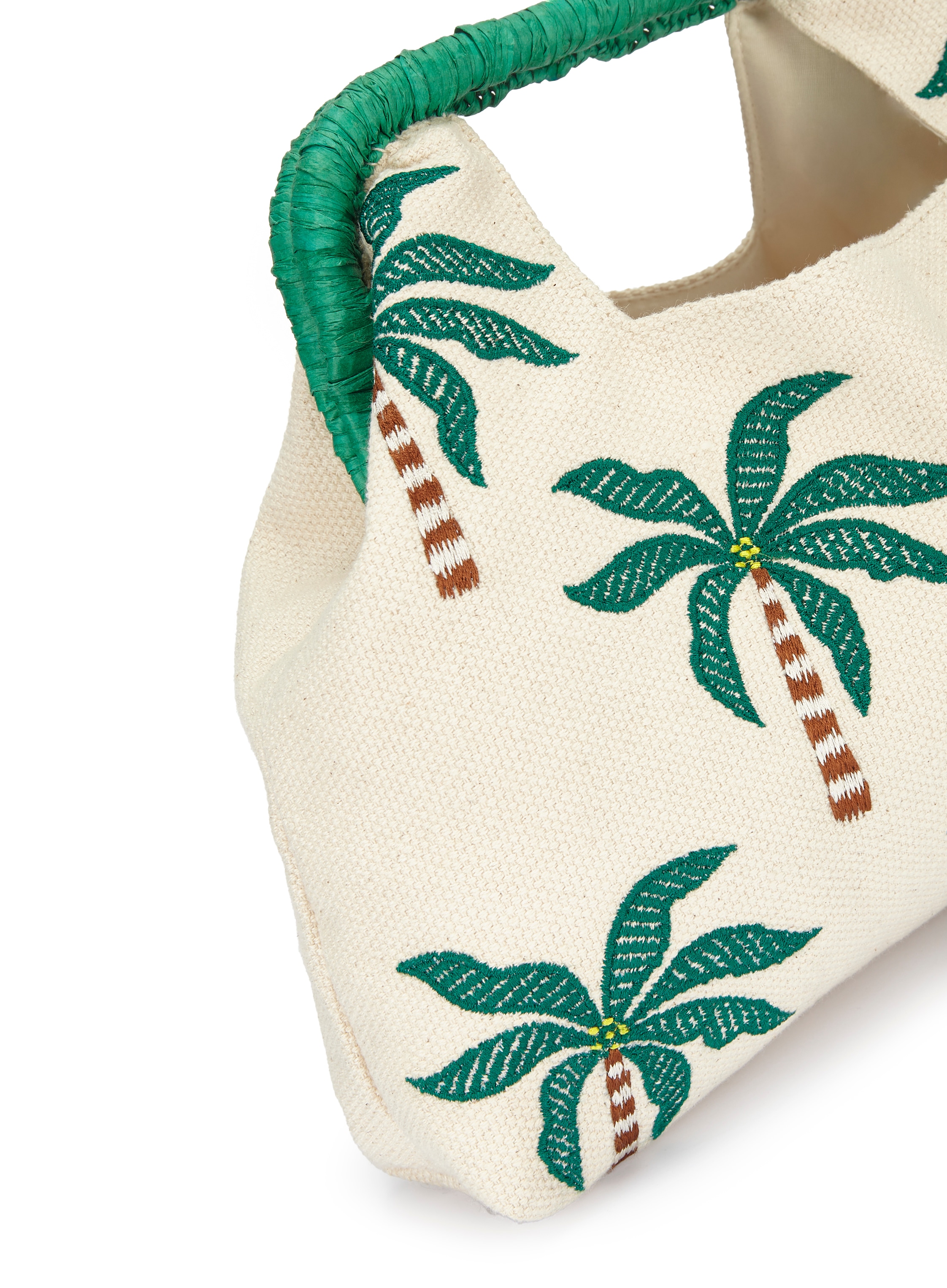 LSCN by LASCANA Sac à main »Clutch, Abendtasche, Sommertasche, Damentasche« Pochette, broderie estivale de palmiers
