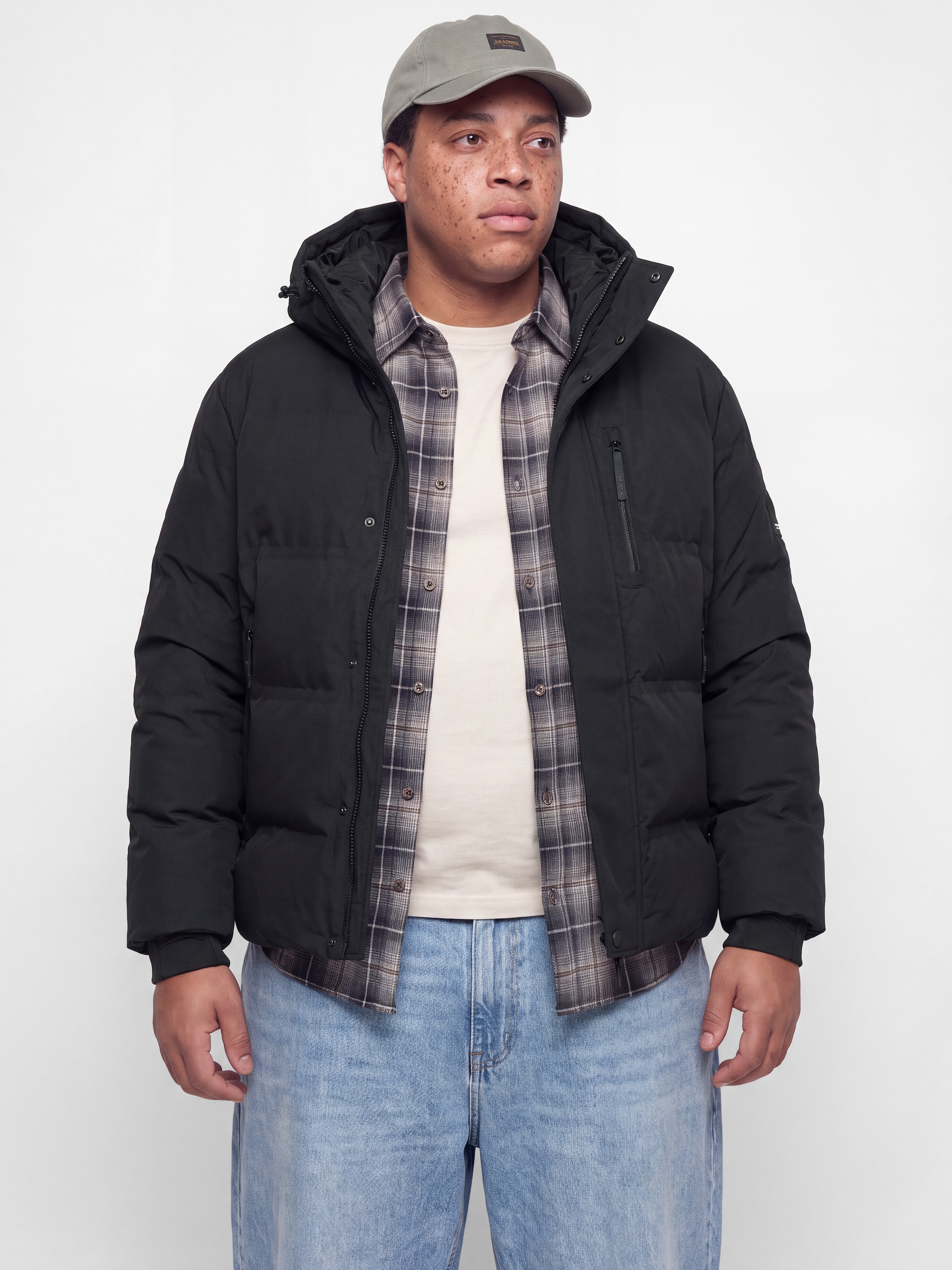 Jack & Jones PlusSize Veste matelassée »JCOTRACE ALPHA PUFFER JACKET PLS« avec capuche Kunstfaser, regular fit