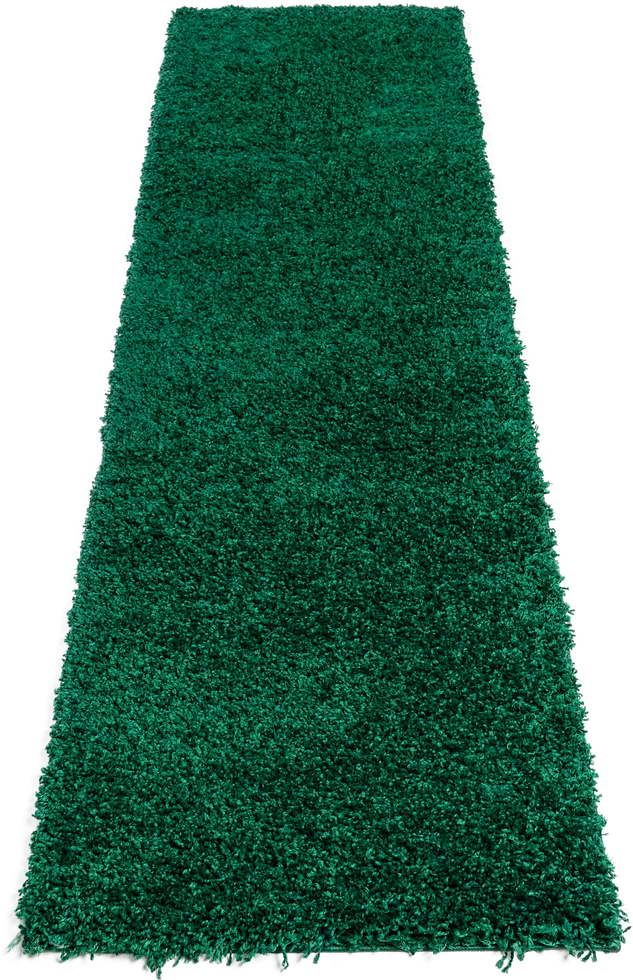 Bruno Banani Läufer »Shaggy Soft«, rechteckig, 30 mm Höhe, Läufer, Brücke, gewebt, Uni-Farben, besonders weich