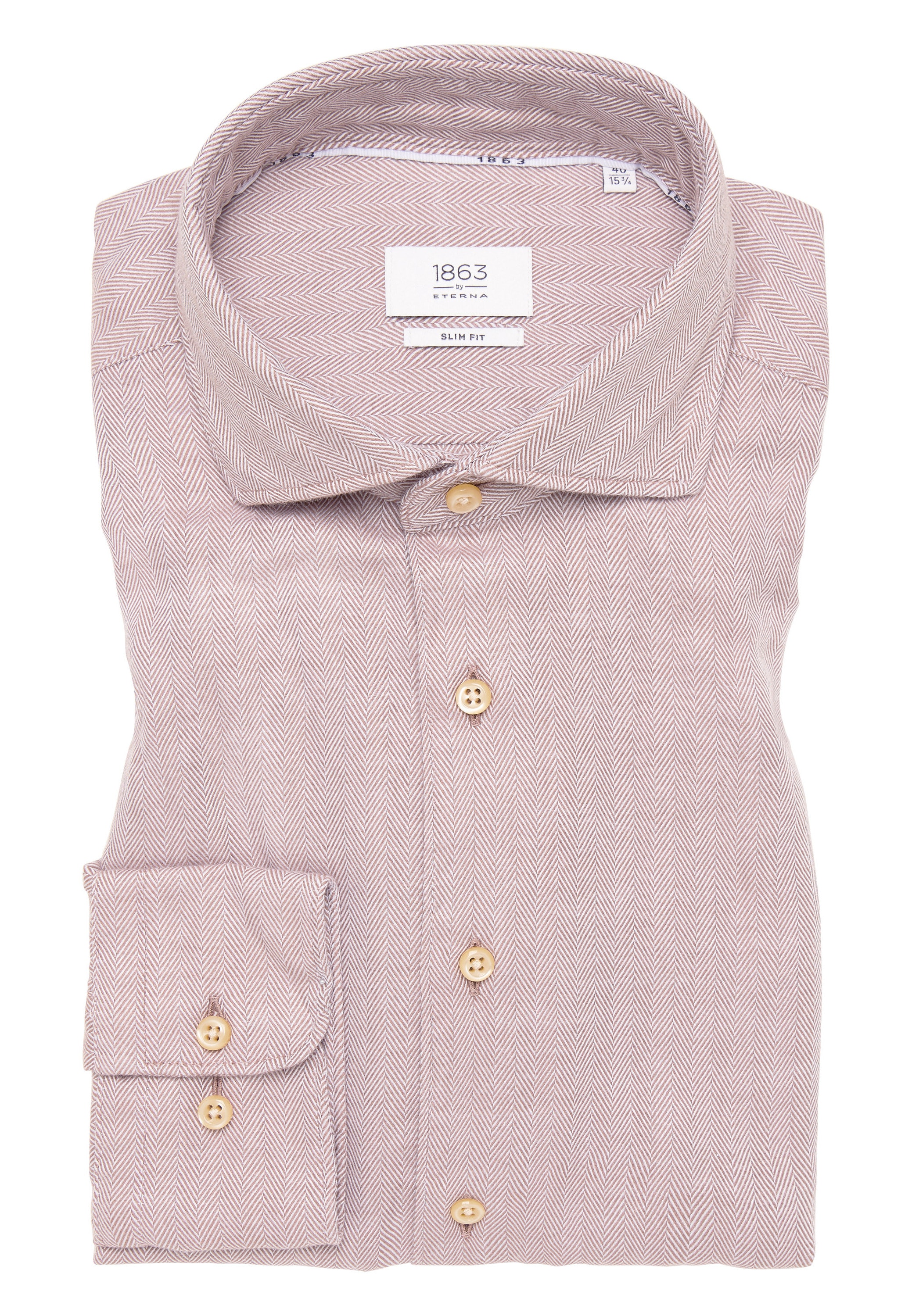 Eterna Langarmhemd »SLIM FIT« EASY IRON (bügelleicht)