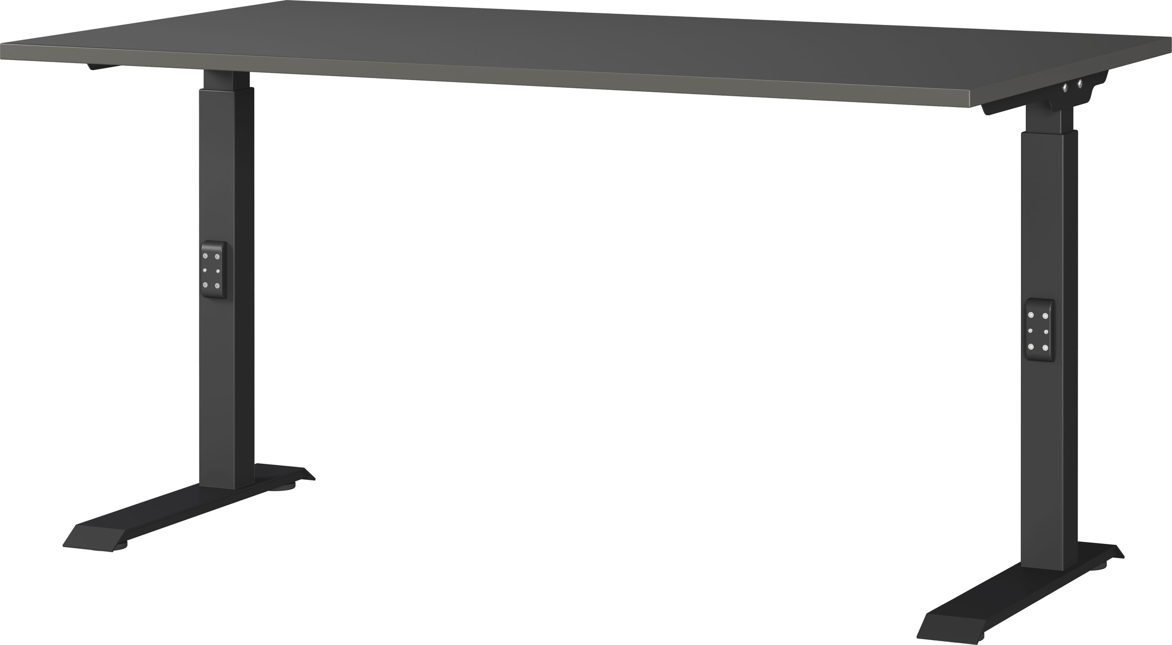 GERMANIA Schreibtisch »Mailand, mechanisch höhenverstellbar,« in Breitenvariante 120-180 cm, Made in Germany