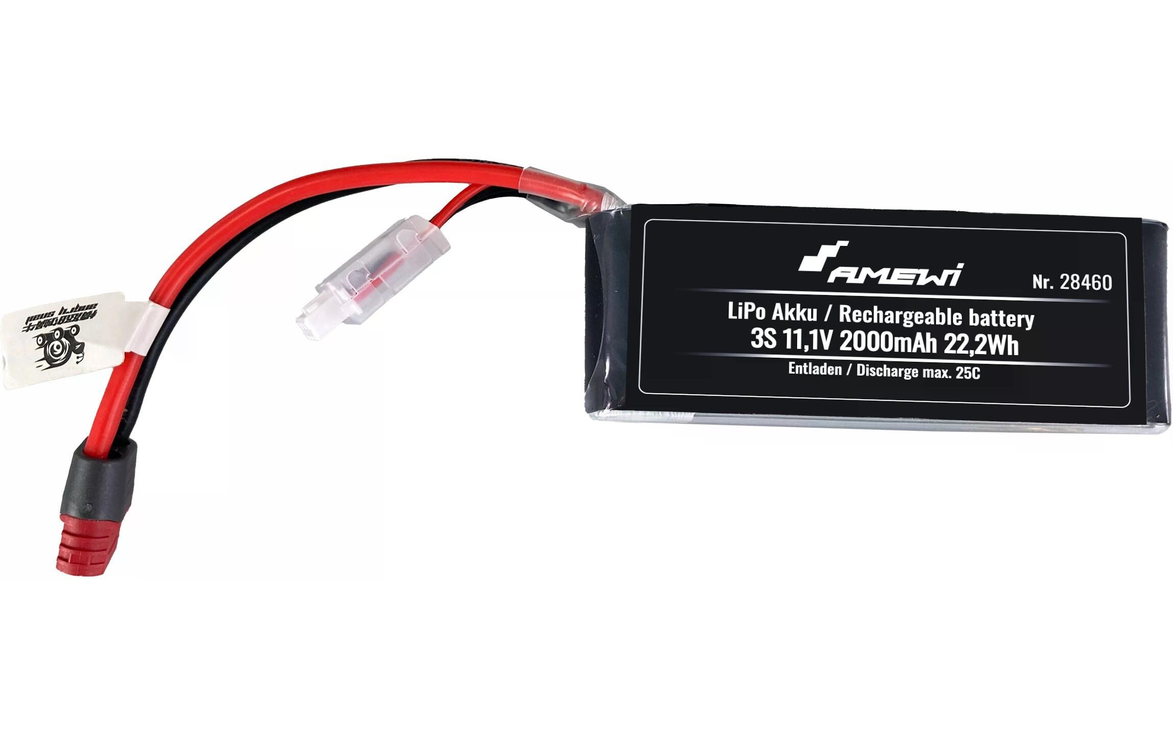 Image of Amewi Akku "LiPo 25C Deans" 2.000 mAh