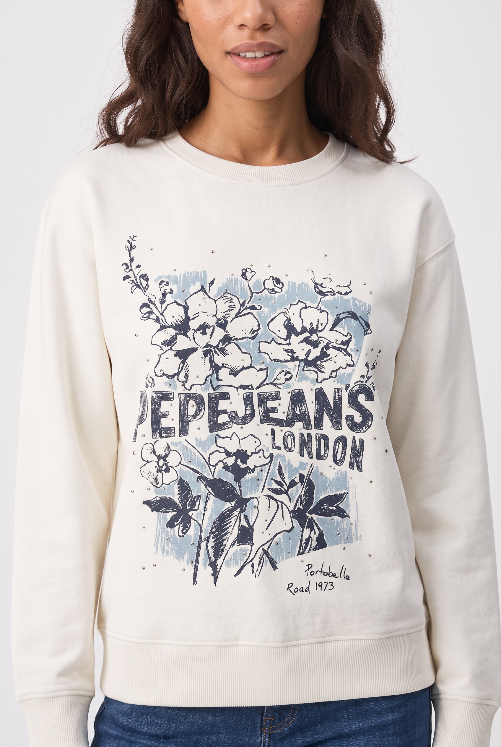 Pepe Jeans Sweatshirt »BEDA«, bedruckt, mit Rundhals
