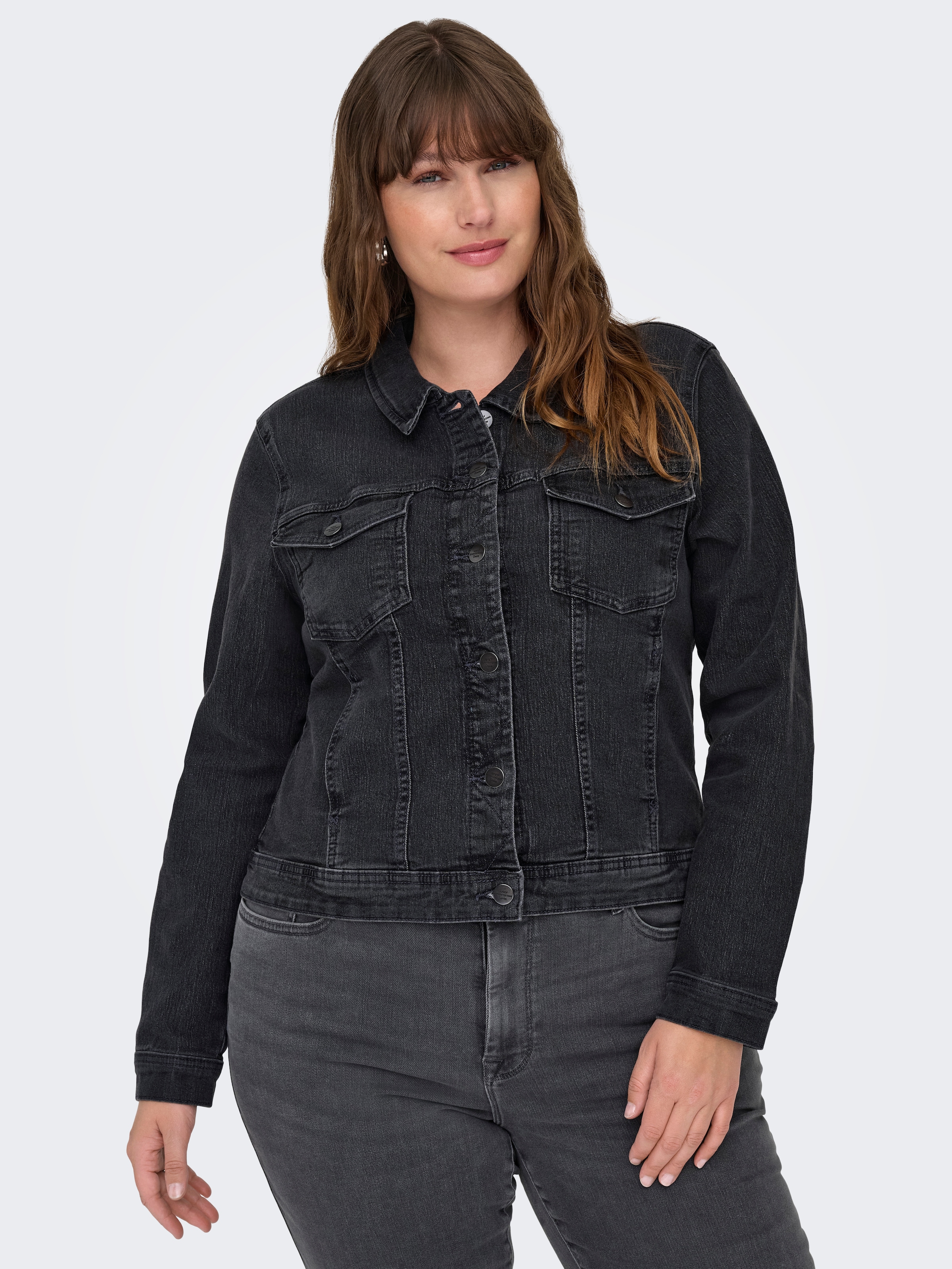 Image of ONLY CARMAKOMA Jeansjacke "CARWESPA LS DGD JACKET DNM"