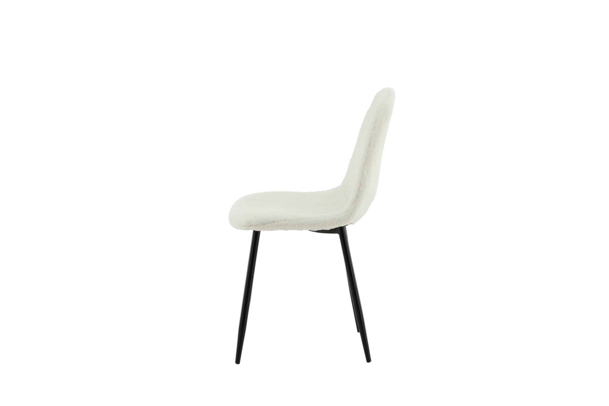 Venture Home Chaise de salle à manger »Polar Fluff, 2er-Set Esszimmerstühle in Weiss-Teddy, 150 kg belastbar« () 2 cuisChaise rembourrée, revêtement en peluche, pieds en métal, doux, moelleux