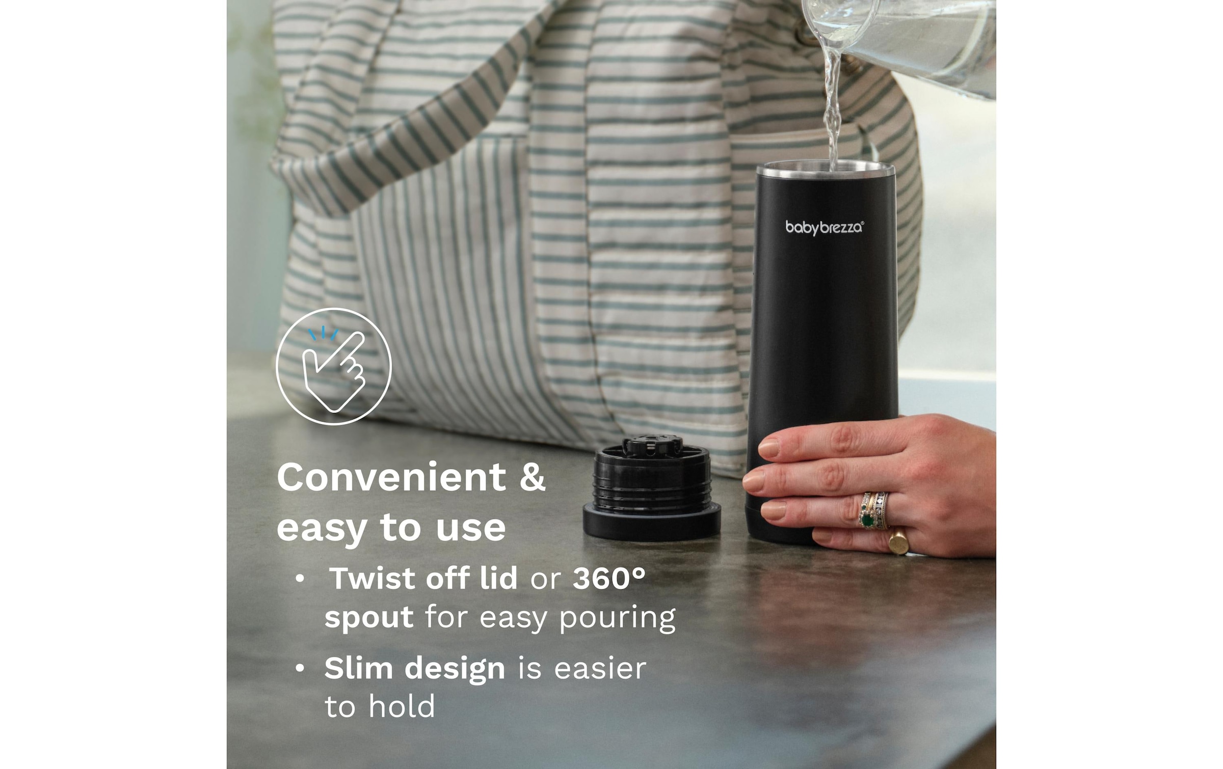   Babyflaschenwärmer »Baby Brezza Superfast Portable Bottle Warmer« Ein USB-A-Ladekabel ist im Lieferumfang enthalten.,  Tragbarer Flaschenwärmer für Muttermilch oder Milchnahrung