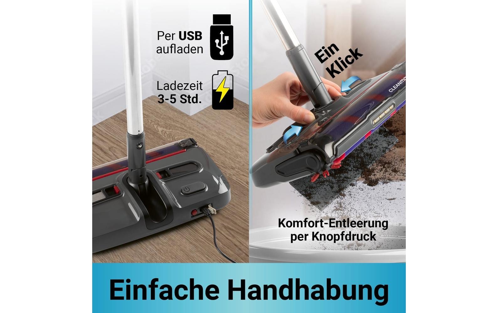 CLEANmaxx Akkubesen »15 W, USB-C, LED«