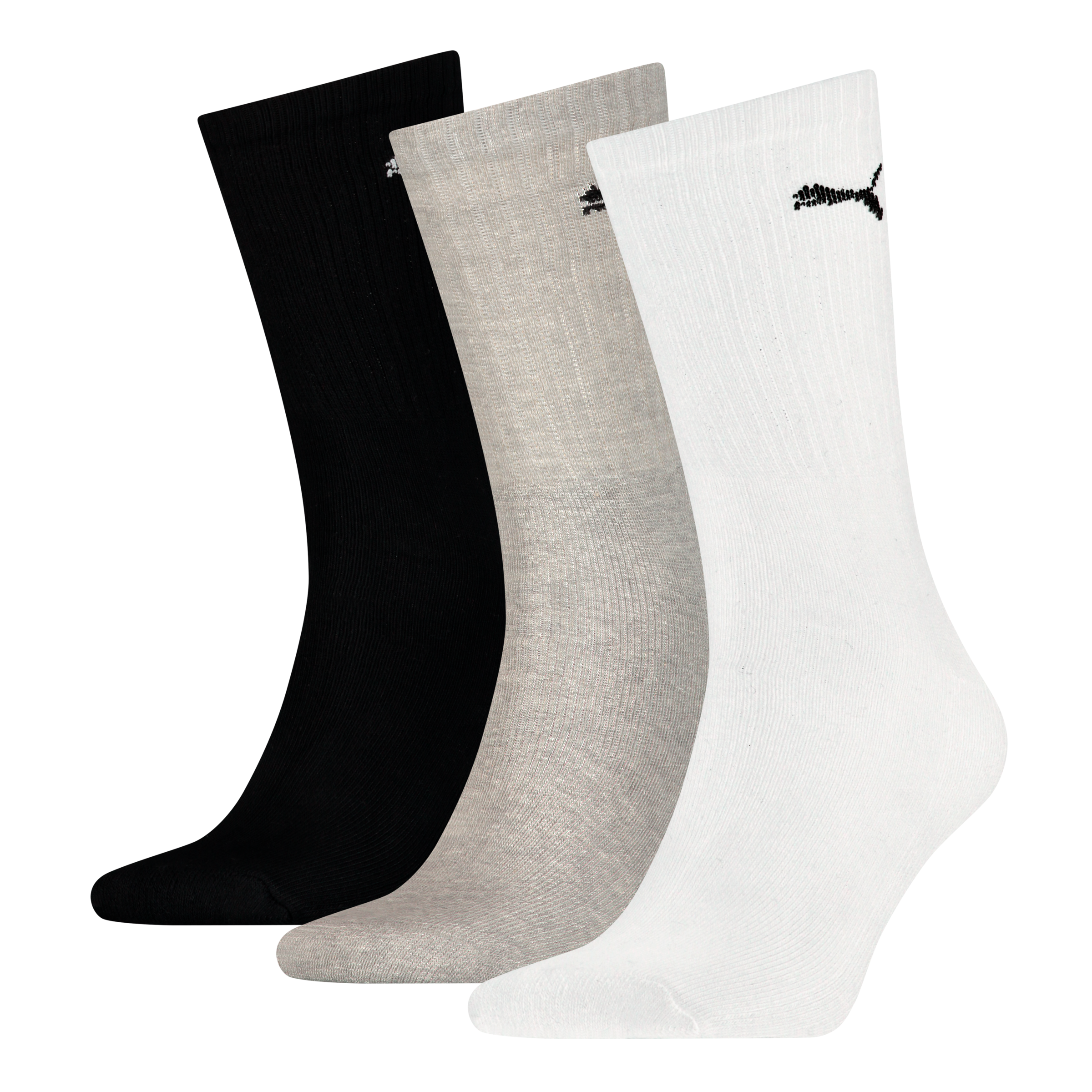 Image of PUMA Sportsocken "UNISEX LIGHT CREW SOCK" 3 Paar tlg. Mit flacher Zehennaht