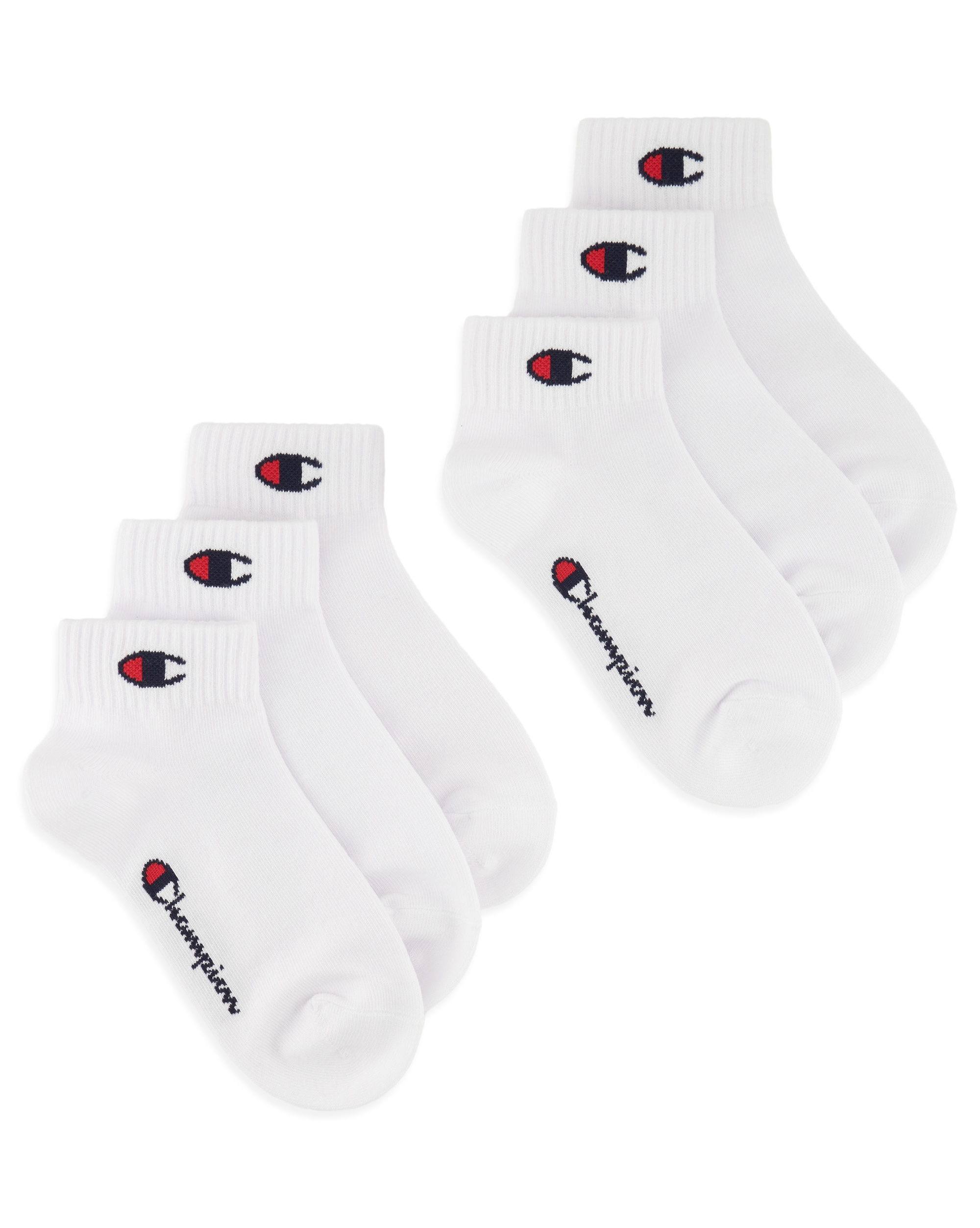 Champion Chaussettes courtes »6 Pack Quarter Socks« Set, 6 Couple tlg. für Kinder, sportlicher Look, aus Baumwollmischung