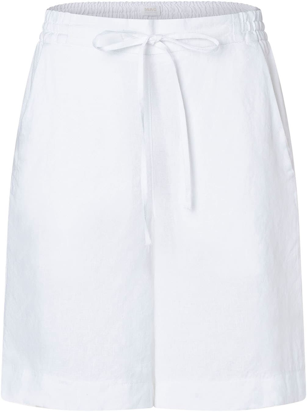 MAC Pantalon en lin »SANNY«  shorts, bermudas avec ceinture élastique et cordon de serrage