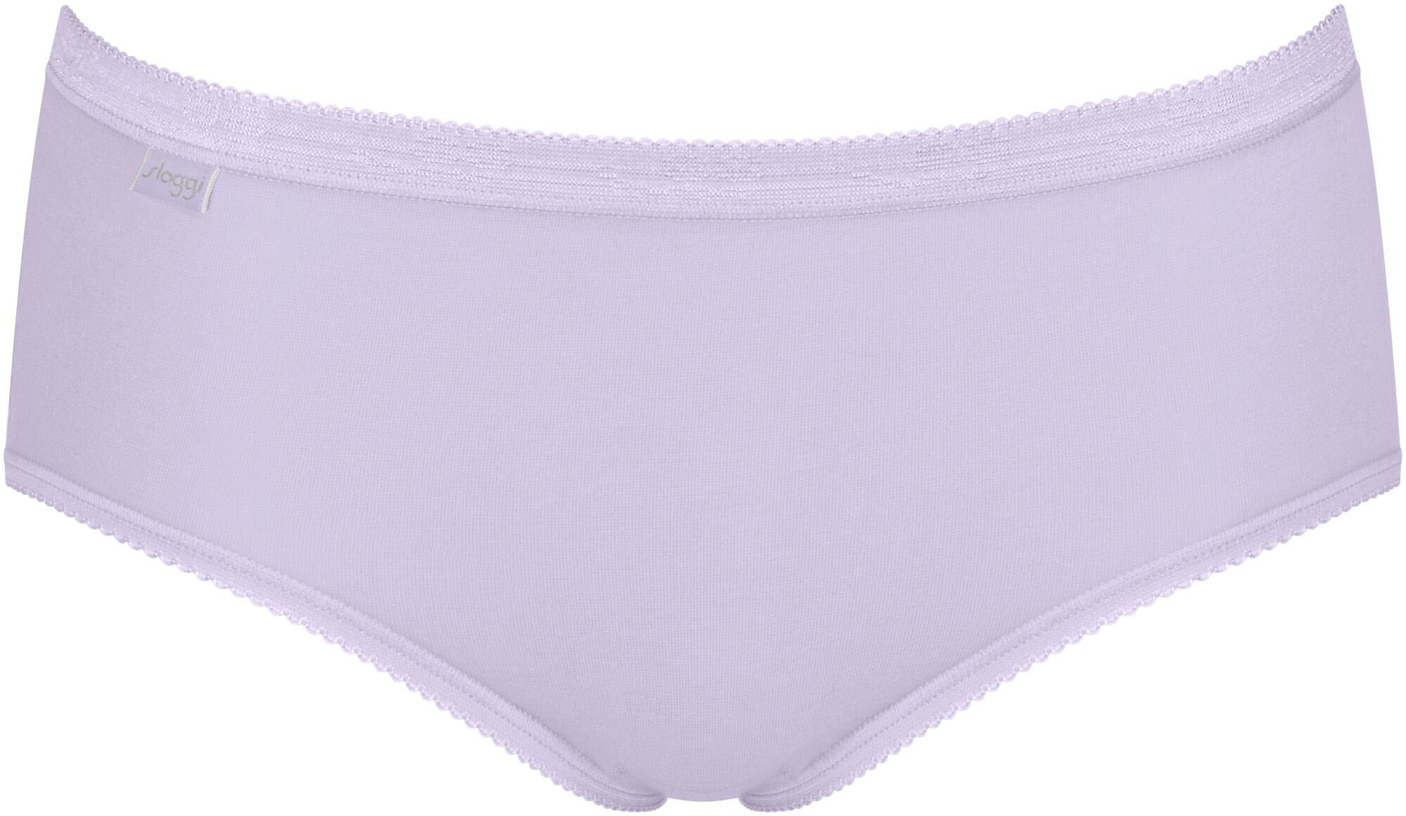 sloggi Midislip »Basic+«, (3er Pack), Baumwollmix, klassischer Stil, mittelhoher Bund, Softnähte