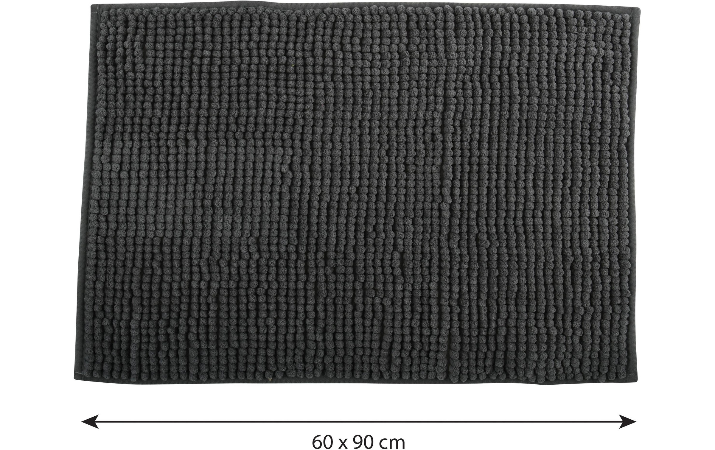 MSV Badematte »Chenille Dunkelgrau«