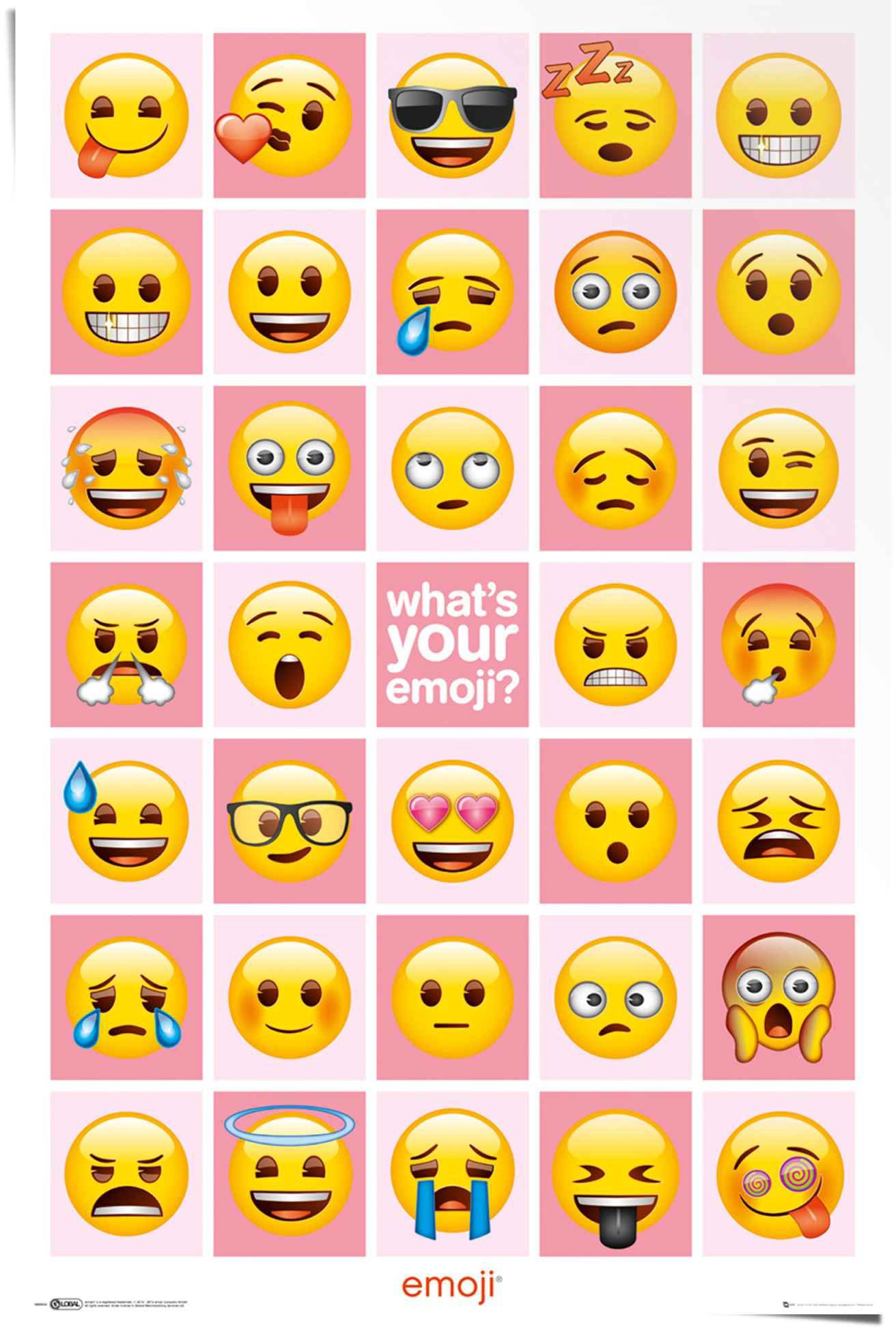 Image of Reinders! Poster »Emoji What´s your Emoji?«, (1 St.) bei Ackermann Versand Schweiz