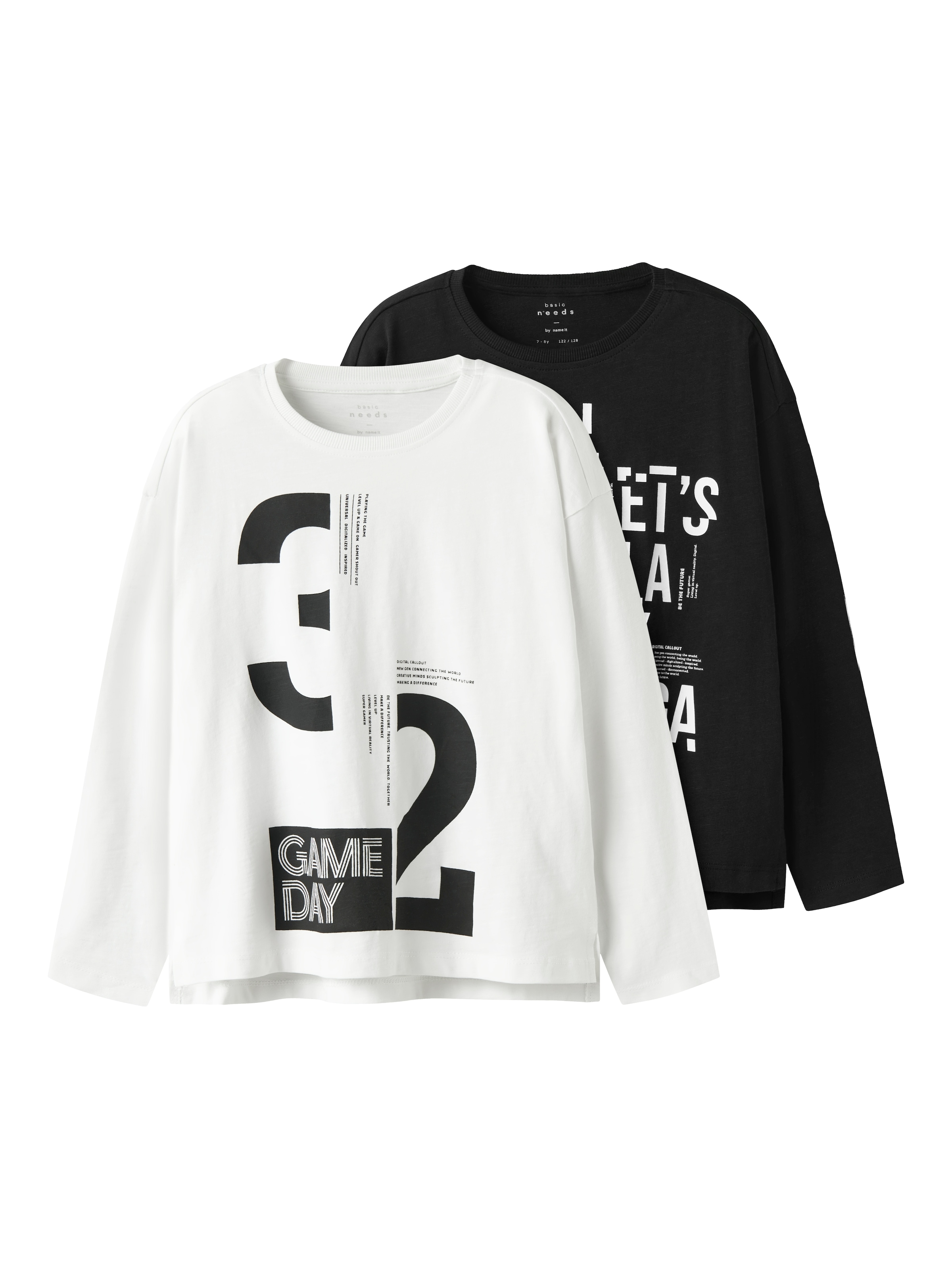 Name It Langarmshirt »NKMVOB 2P LS RLX TOP«, (Packung, 2 tlg.)