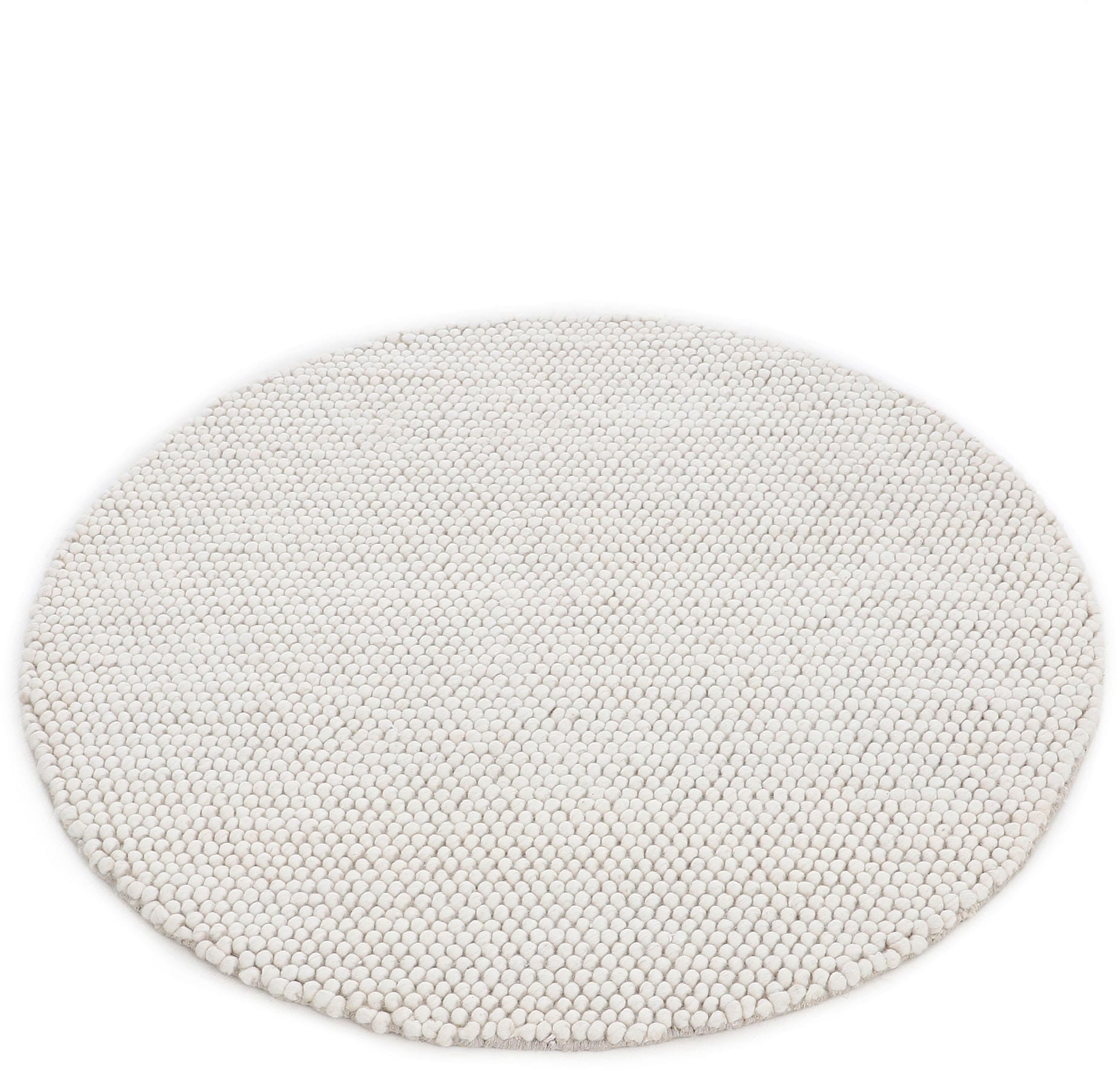 carpetfine Teppich »Calo«, 70% Handweb acheter Teppich, Uni-Farben, handgewebt, confortablement Wolle rund, meliert