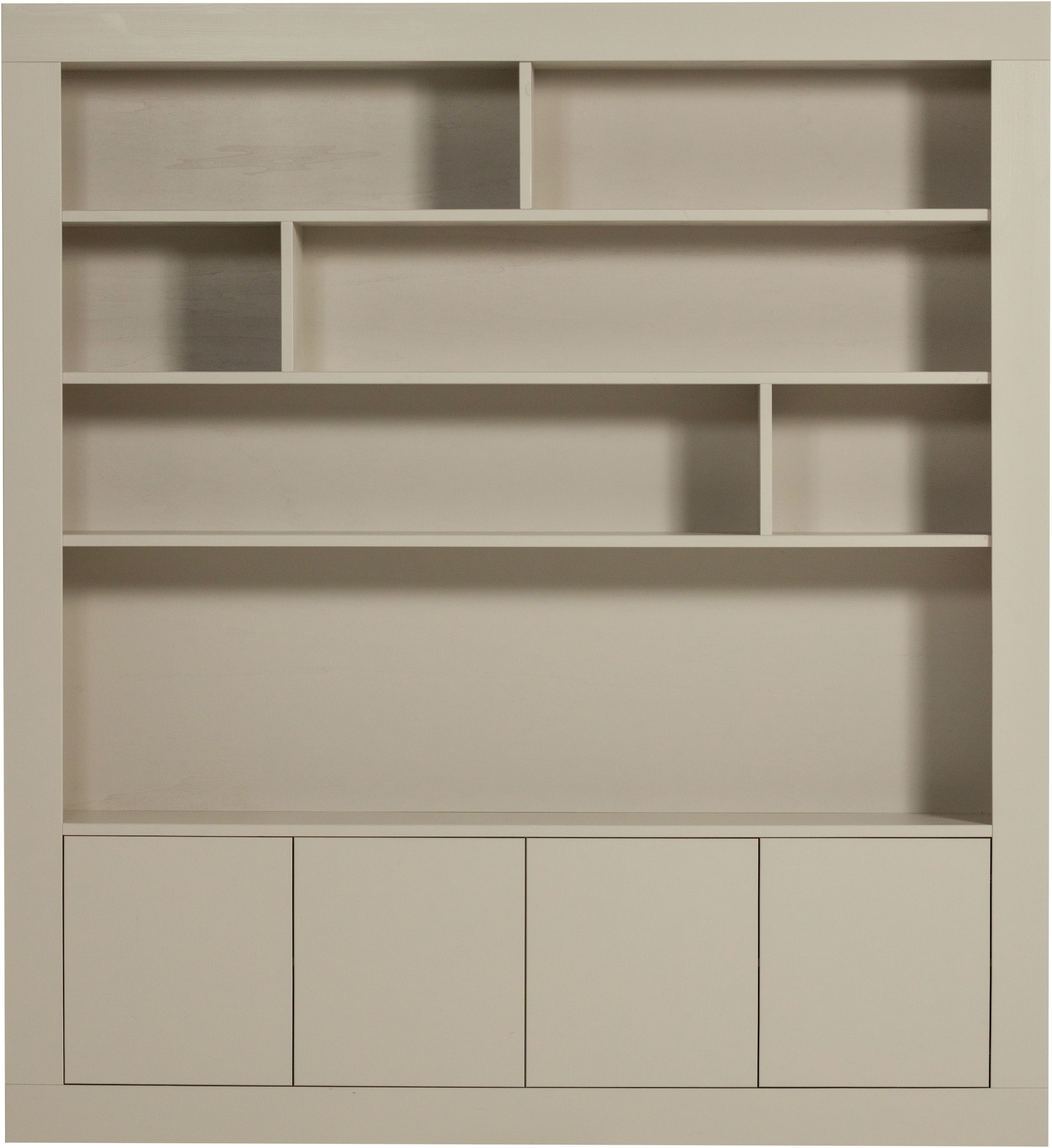 WOOOD Meuble mural »Wallcover FSC® Mix Kiefernholz mit Druckmechanismus 210x 31x 229 cm«