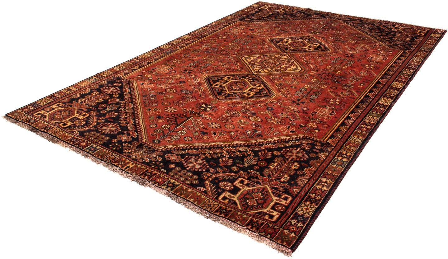 Image of morgenland Orientteppich »Perser - Nomadic - 290 x 185 cm - dunkelrot«, rechteckig, 10 mm Höhe, Wohnzimmer, Handgeknüpft, Einzelstück mit Zertifikat bei Ackermann Versand Schweiz