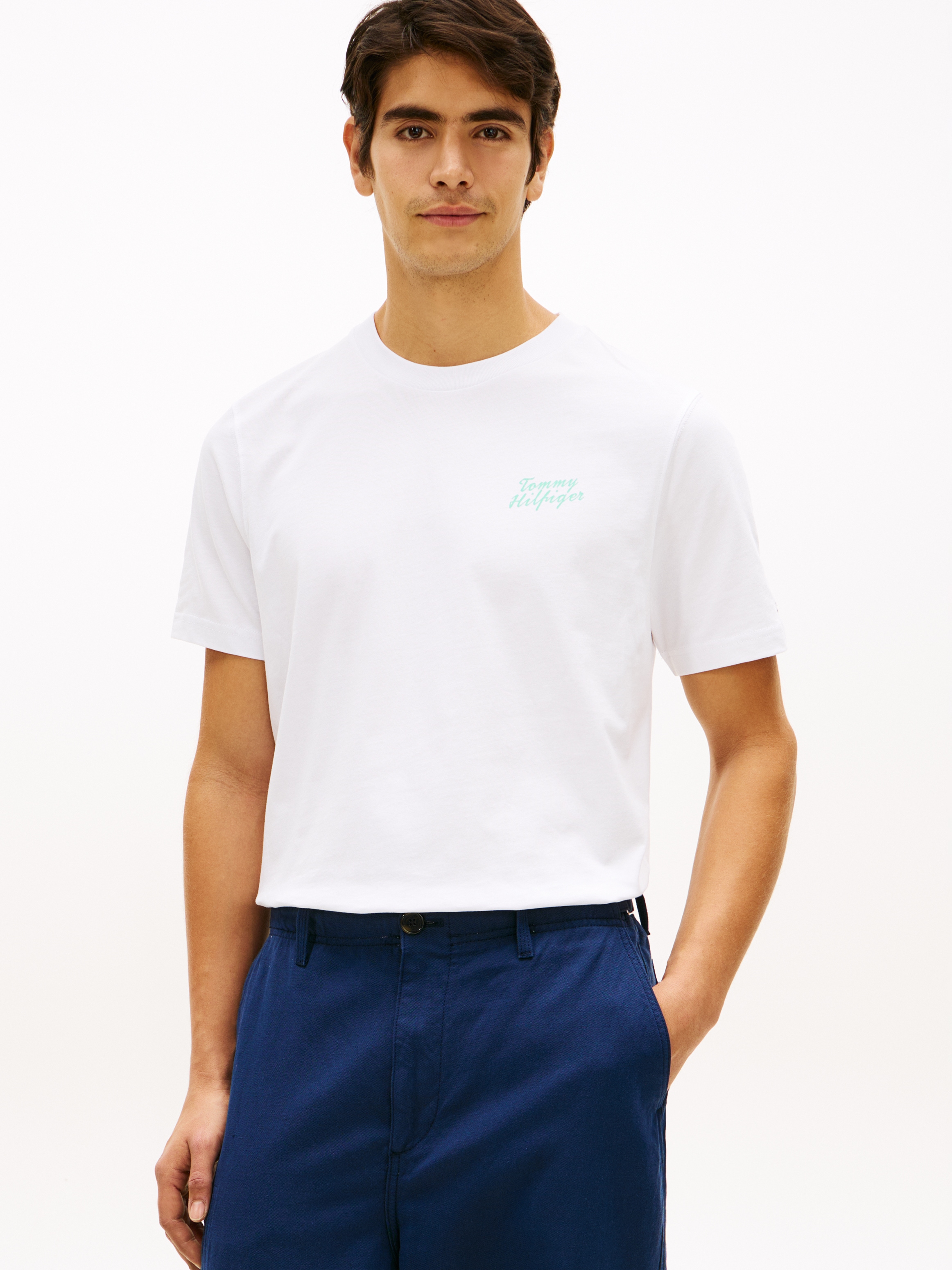 Image of Tommy Hilfiger T-Shirt "PALM PHOTO PRINT" mit Fotoprint hinten