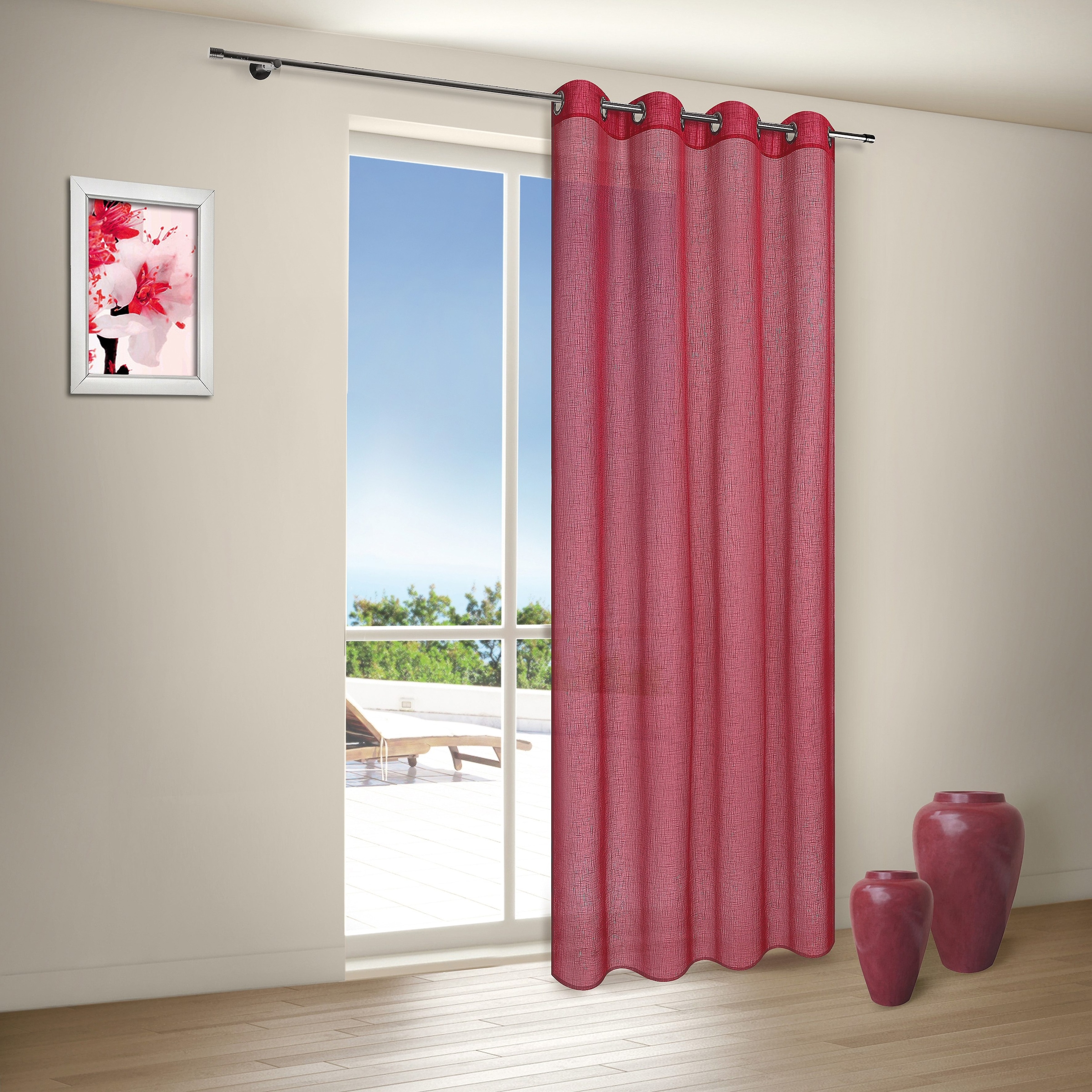 HxB: kaufen Vorhang Home Happy »MIRANDA«, jetzt (1 halbtransparent St.), 235x140,