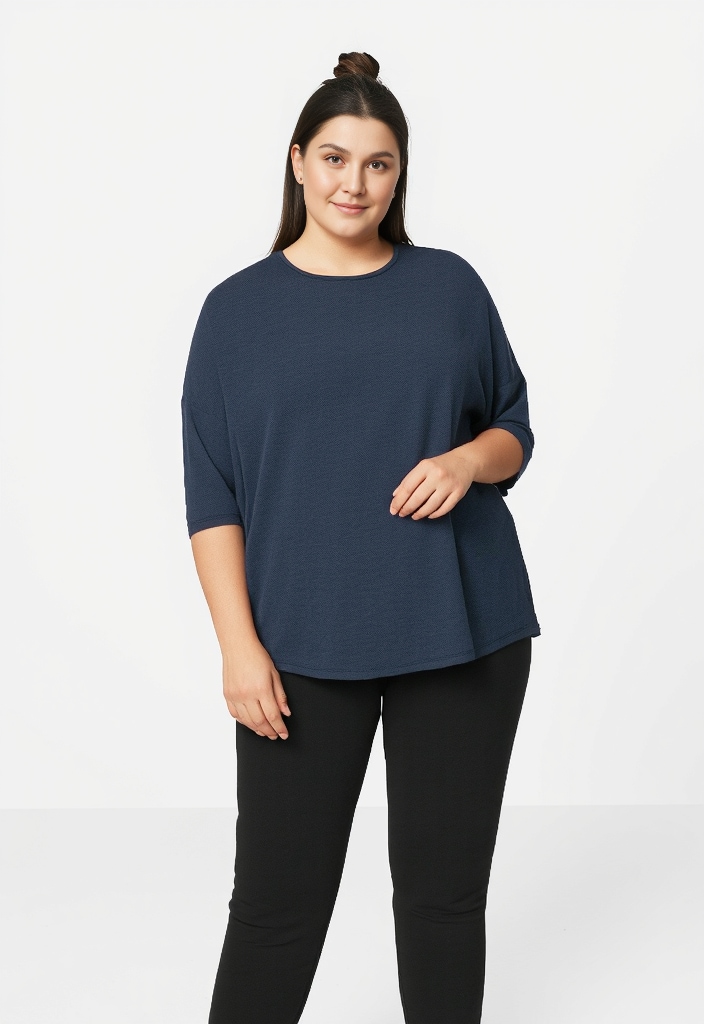 ONLY CARMAKOMA 3/4-Arm-Shirt »CARLAMOUR 3/4 TOP JRS NOOS«