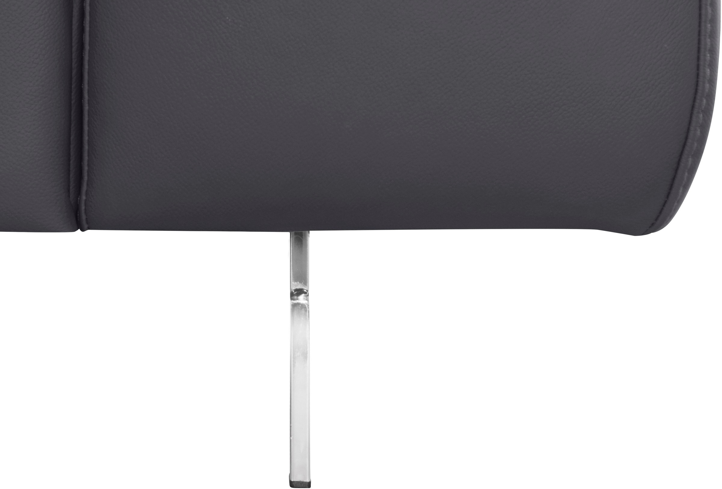 COTTA Ecksofa »Chef L-Form«, mit Kopfteilverstellung, edle Metallkufen, wahlweise mit Bettfunktion