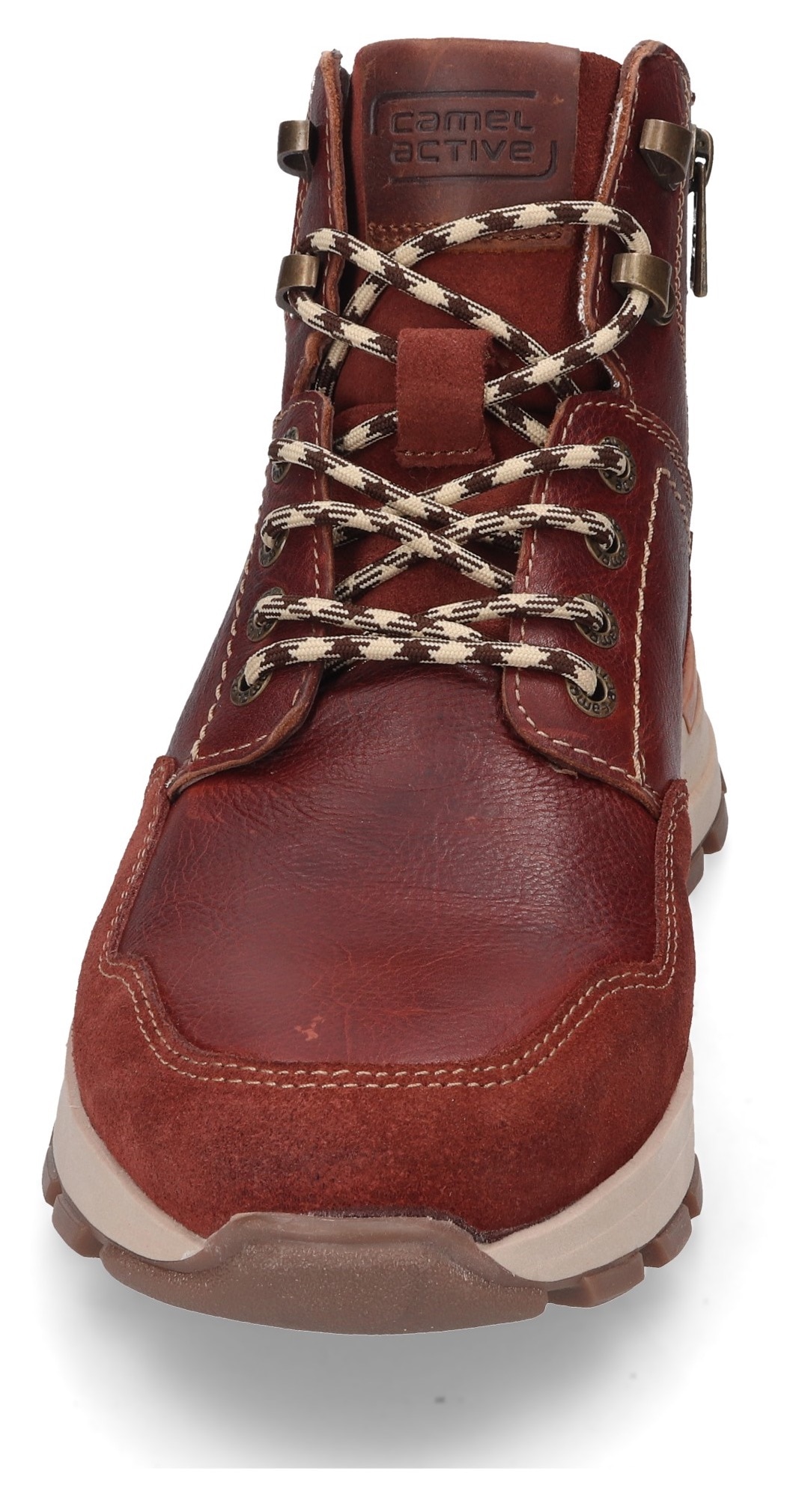 camel active Schnürboots, Schnürboos, High Top Sneaker, Winterboots mit Wechselfussbett