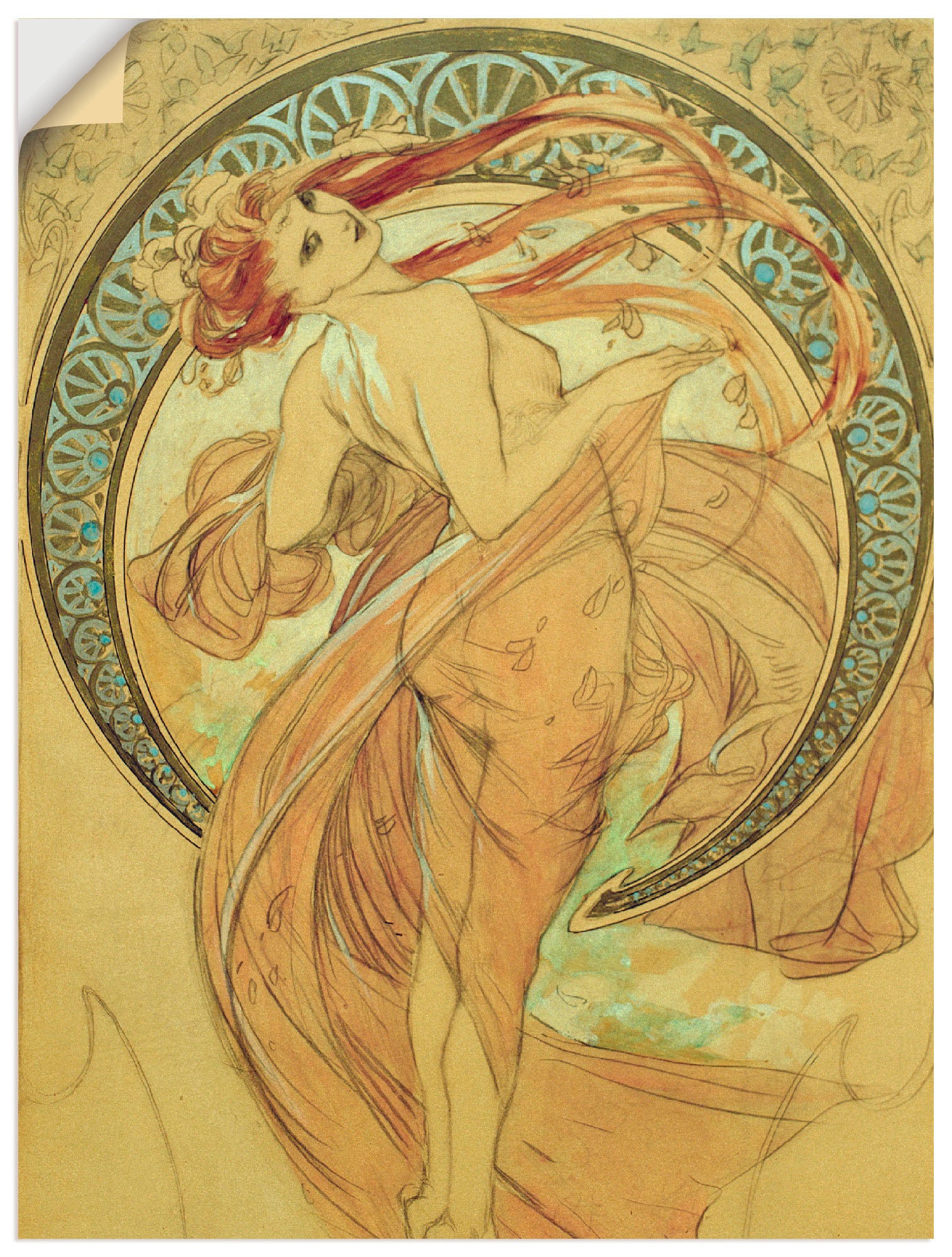 Image of Artland Wandbild »Der Tanz, 1898«, Frau, (1 St.), in vielen Grössen & Produktarten -Leinwandbild, Poster, Wandaufkleber / Wandtattoo auch für Badezimmer geeignet bei Ackermann Versand Schweiz
