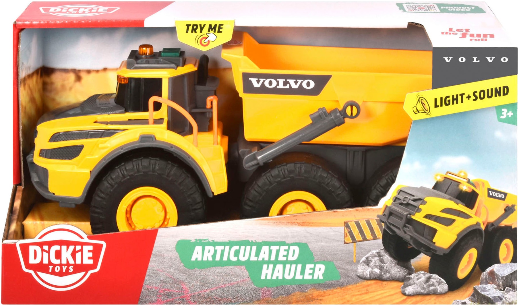 Dickie Toys Benne à jouets »Volvo Articulated Hauler« mit Licht und Sound