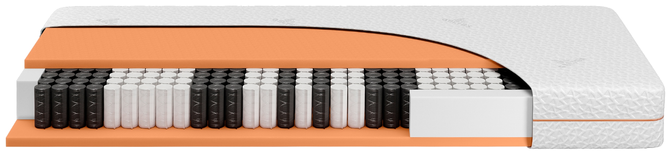 Beka® Matelas à ressorts ensachés »Taschenfederkern Matratze GELTEX® Next Classic TFK 200« 20 cm hoch Raumgewicht: 43 kg/m³ 500 Federn 1 cuis tlg. Surmatelas GELTEX®, hauteur 20 cm, RG43, disponible en H2, H3 & H4, 90x200 cm