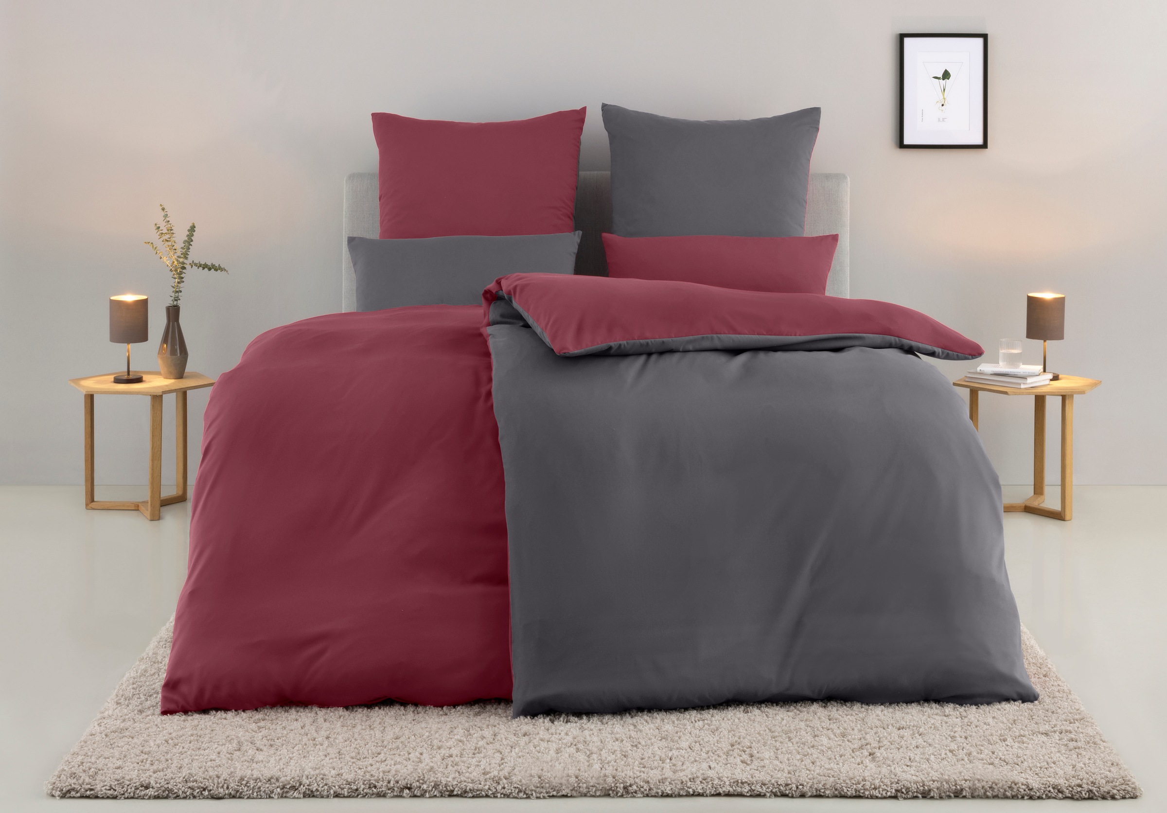 Image of GOODproduct Bettwäsche "Desner2" 3 Stk. Premium Qualität, sehr weich, uni, ab 135x200 cm