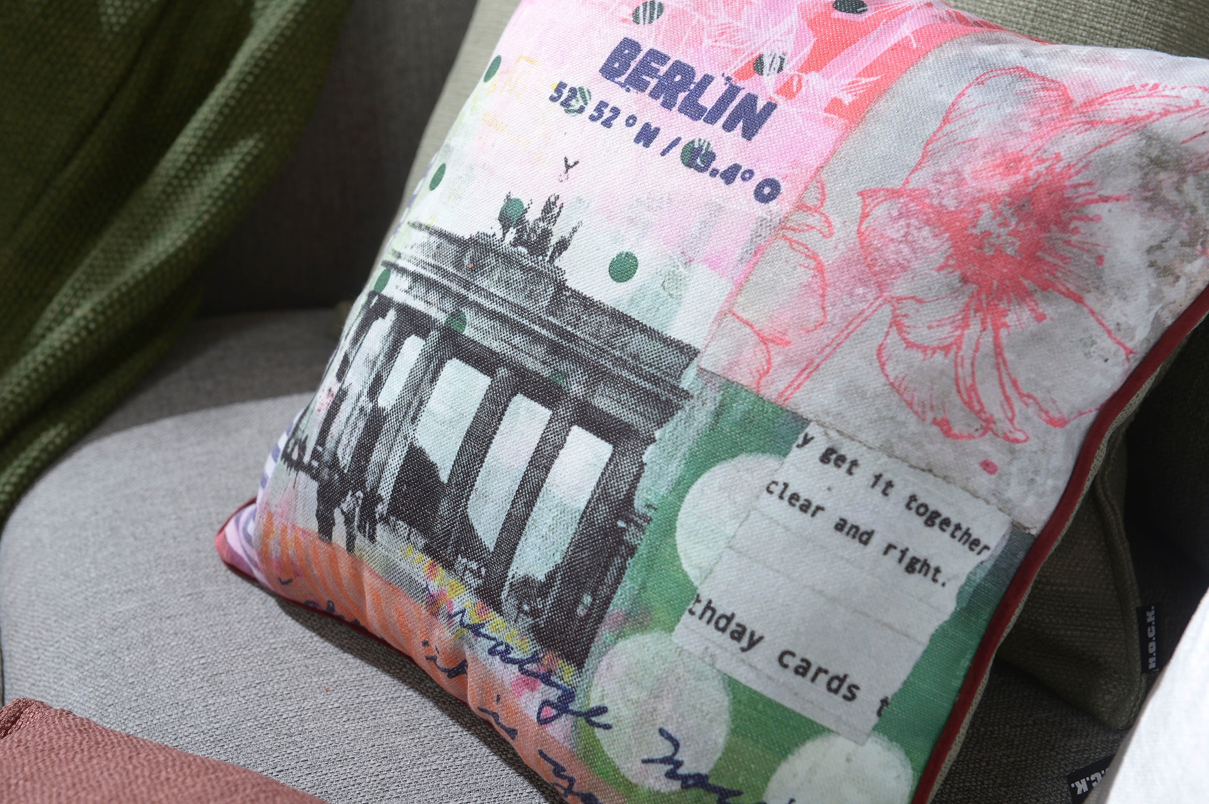 H.O.C.K. Dekokissen »Lieblingsstädte BERLIN« mit Berlin-Motiv, Wendekissenhülle mit Füllung, 1 Stück