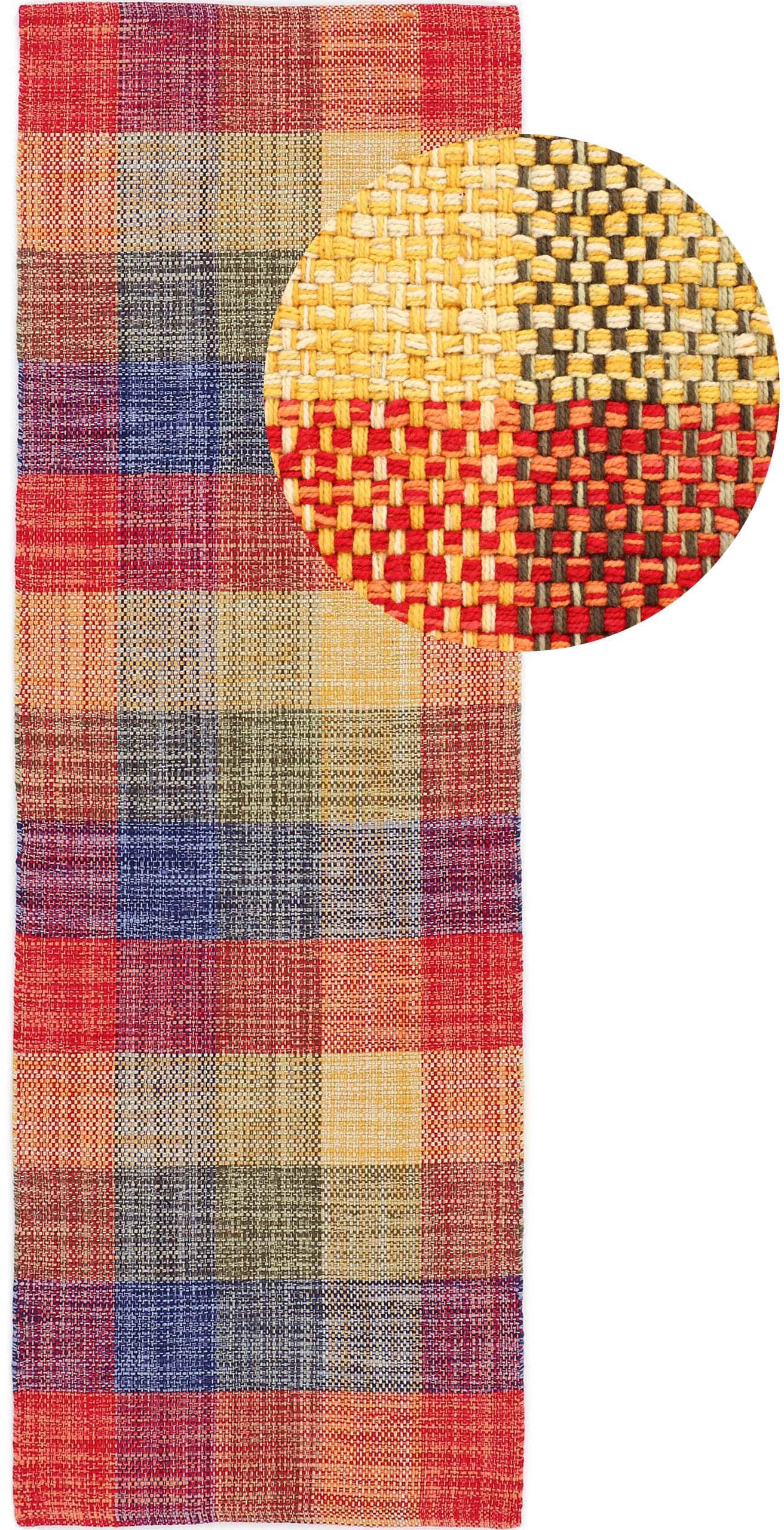 Image of carpetfine Läufer »Kelim Ella«, rechteckig, 5 mm Höhe, Wendeteppich bei Ackermann Versand Schweiz